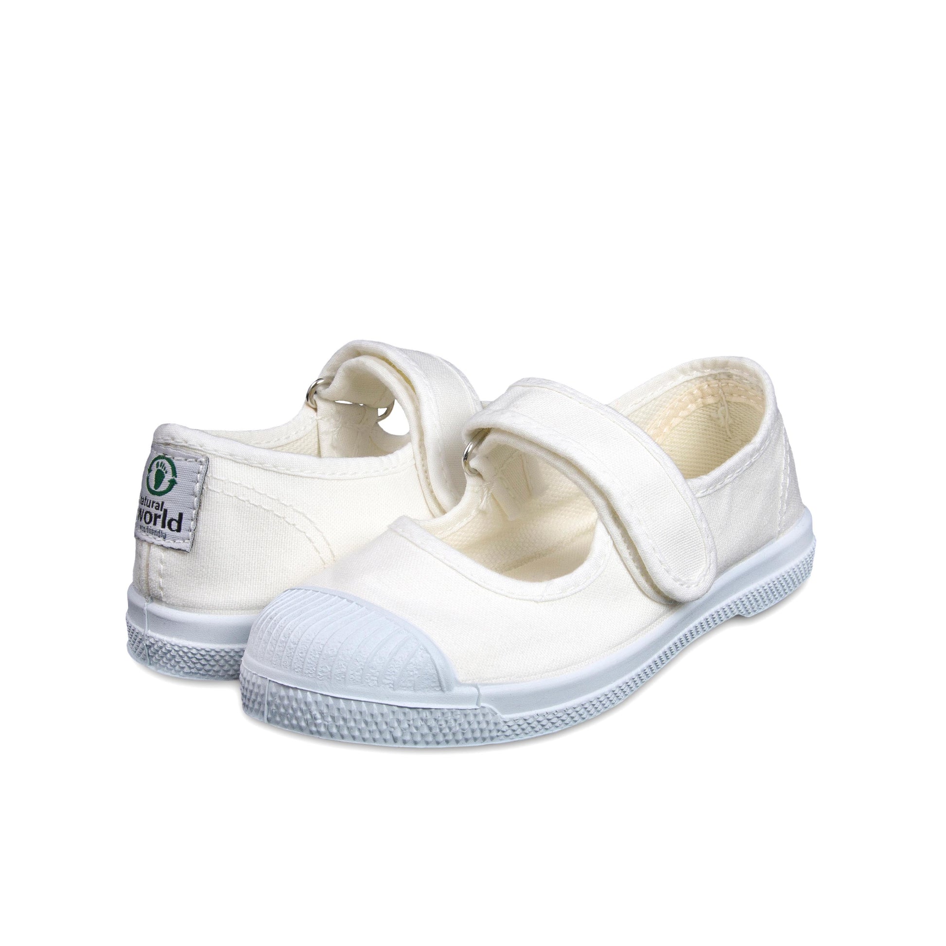 Mercedita blanco con velcro LONA476 de Natural World - LONA476-30-2.jpg