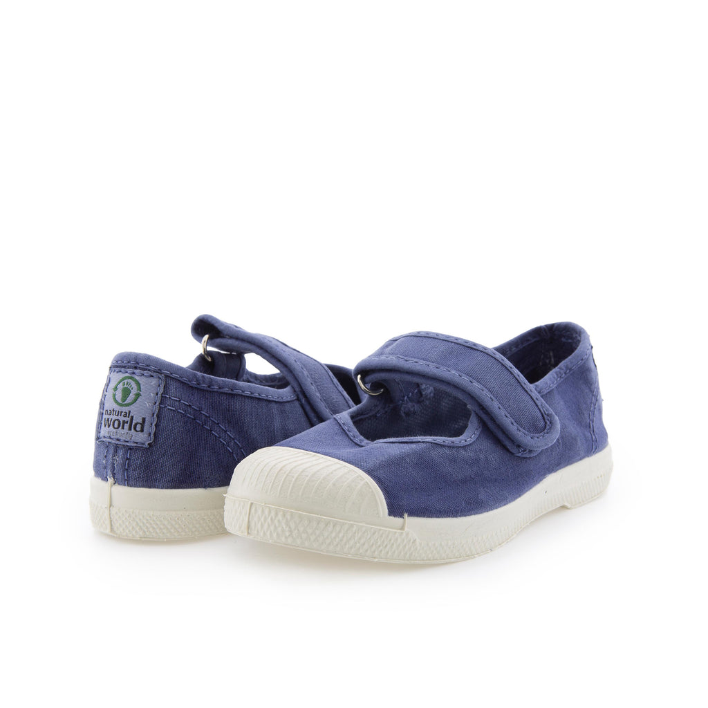 Mercedita azul mar con velcro LONA476 de Natural World - LONA476-508-2.jpg