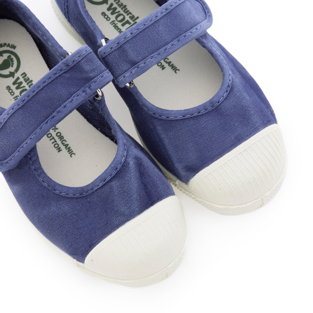 Mercedita azul mar con velcro LONA476 de Natural World - LONA476-508-6.jpg