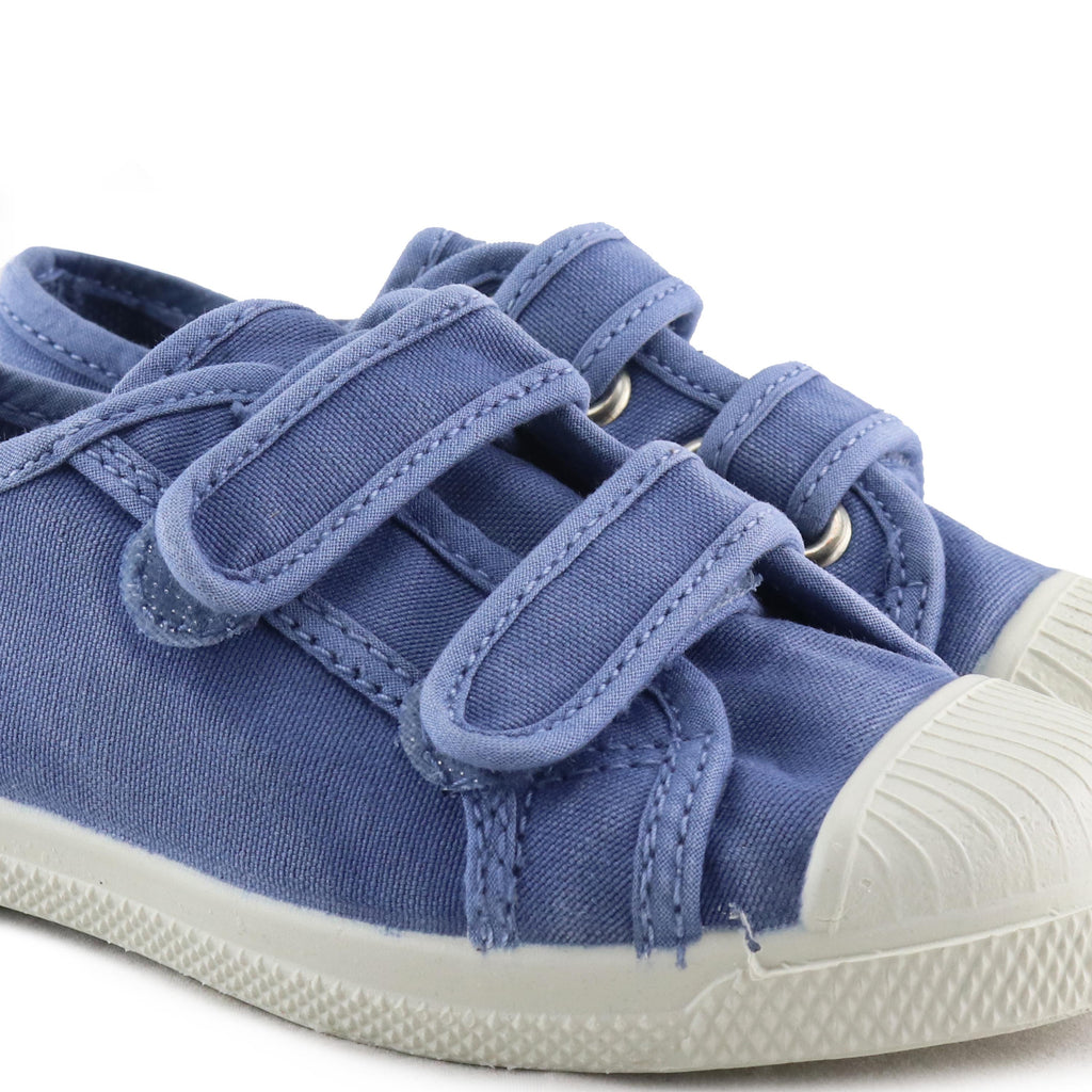 Zapatilla celeste lavado con velcro LONA489 Natural World - LONA489-206-5.jpg