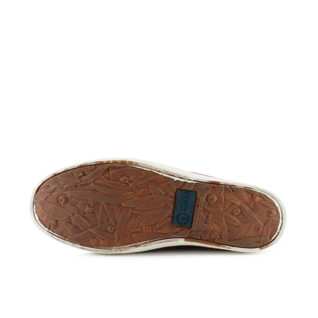 Zapatilla burdeos de elástico LONA615-305 Natural World - LONA615-305-212-4.jpg
