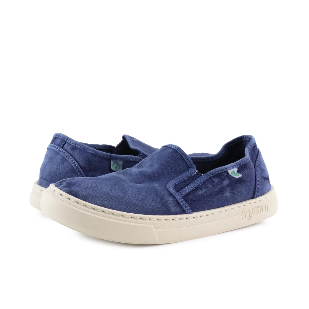 Zapatilla azulón oscuro con elástico LONA6472 Natural World - LONA6472-113-2.jpg