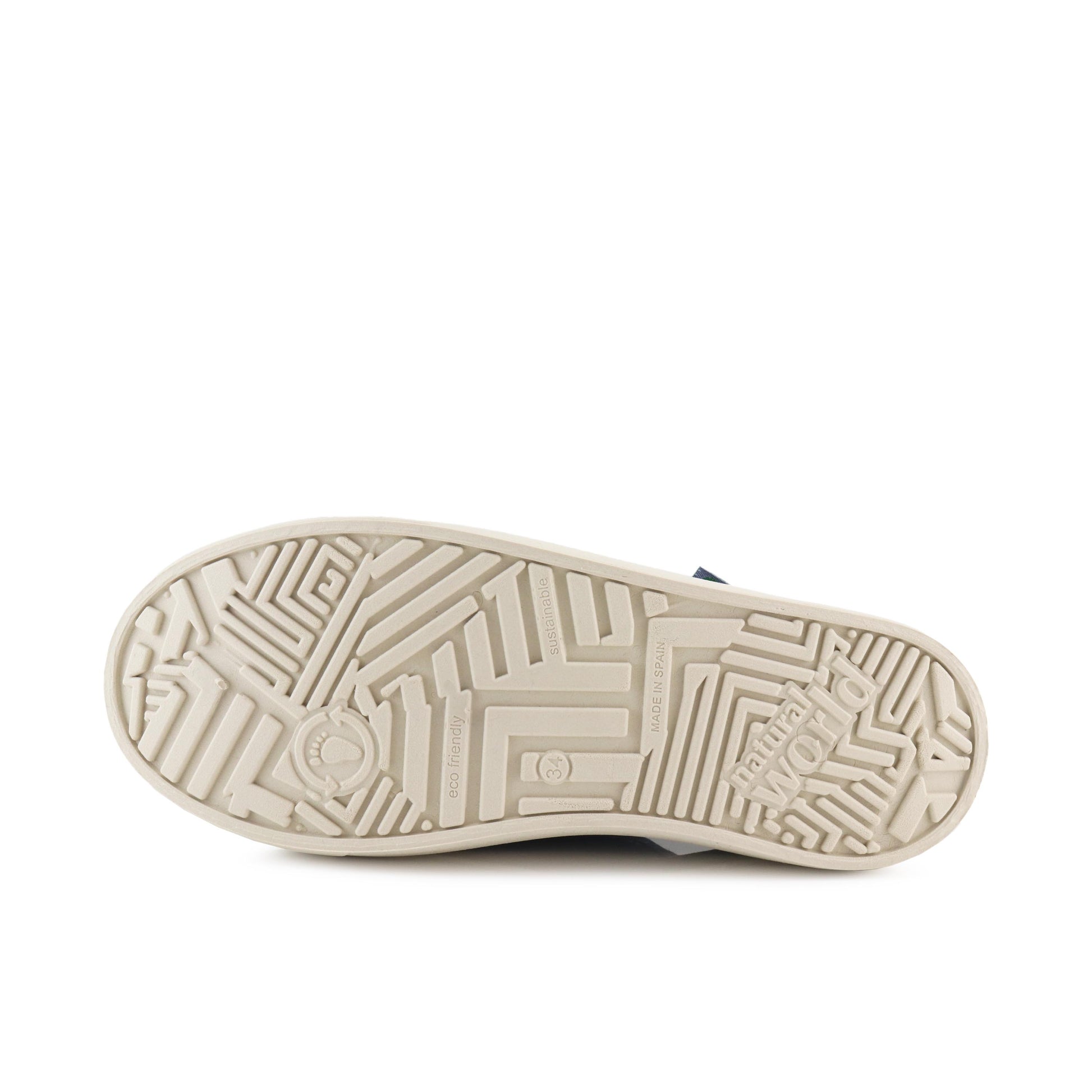 Zapatilla azulón oscuro con elástico LONA6472 Natural World - LONA6472-113-4.jpg