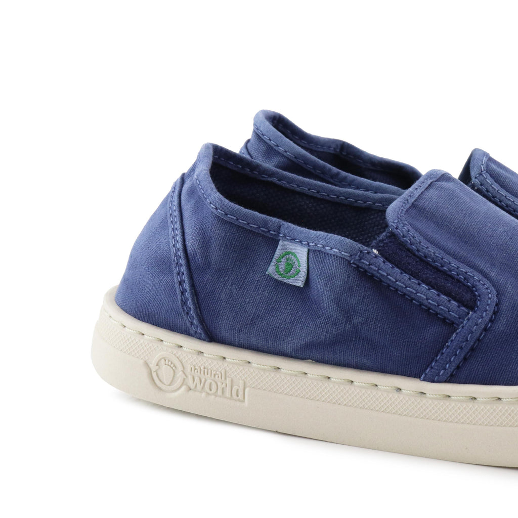 Zapatilla azulón oscuro con elástico LONA6472 Natural World - LONA6472-113-5.jpg