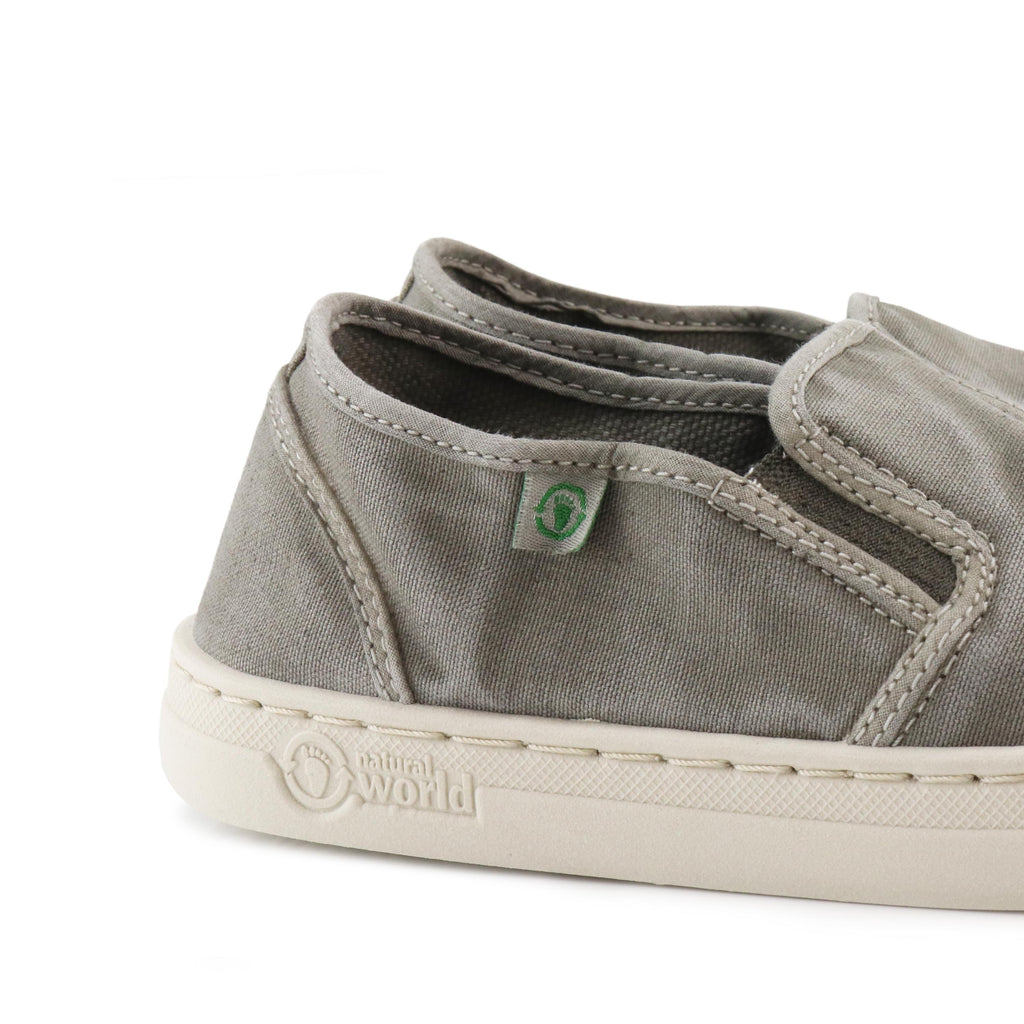 Zapatilla gris claro de elástico LONA6472 Natural World - LONA6472-349-5.jpg