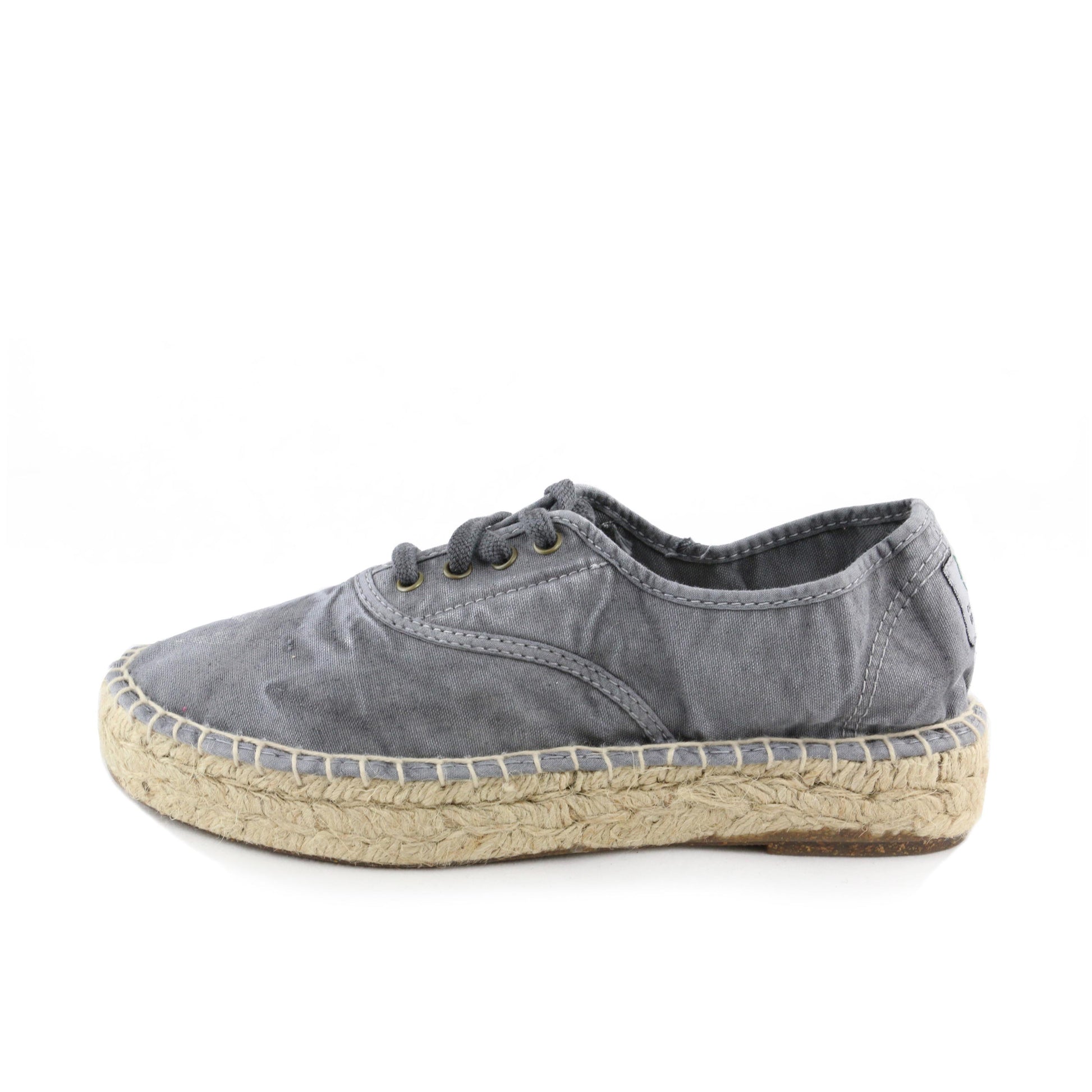 Plataforma cerrada gris de cordón LONA687 Natural World - LONA687-131-1.jpg