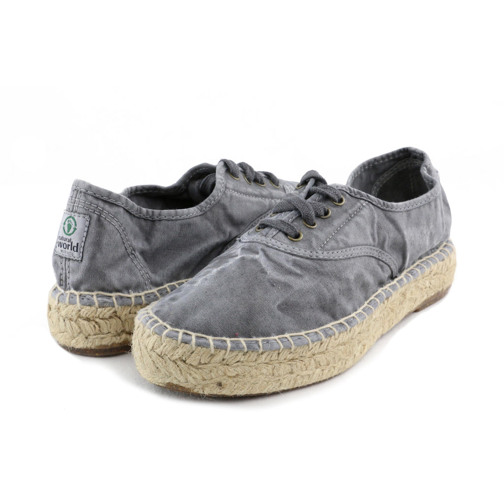 Plataforma cerrada gris de cordón LONA687 Natural World - LONA687-131-2.jpg