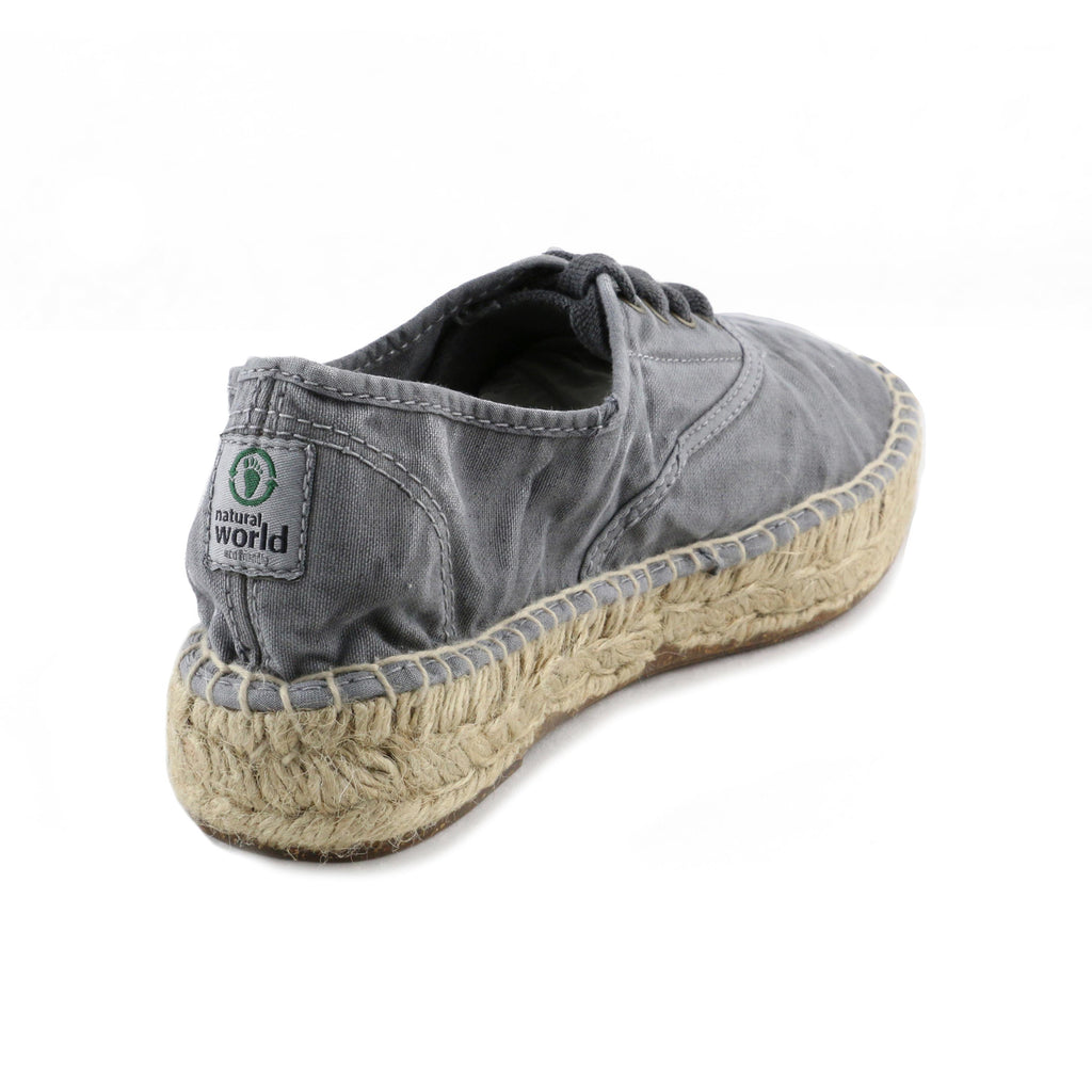 Plataforma cerrada gris de cordón LONA687 Natural World - LONA687-131-3.jpg