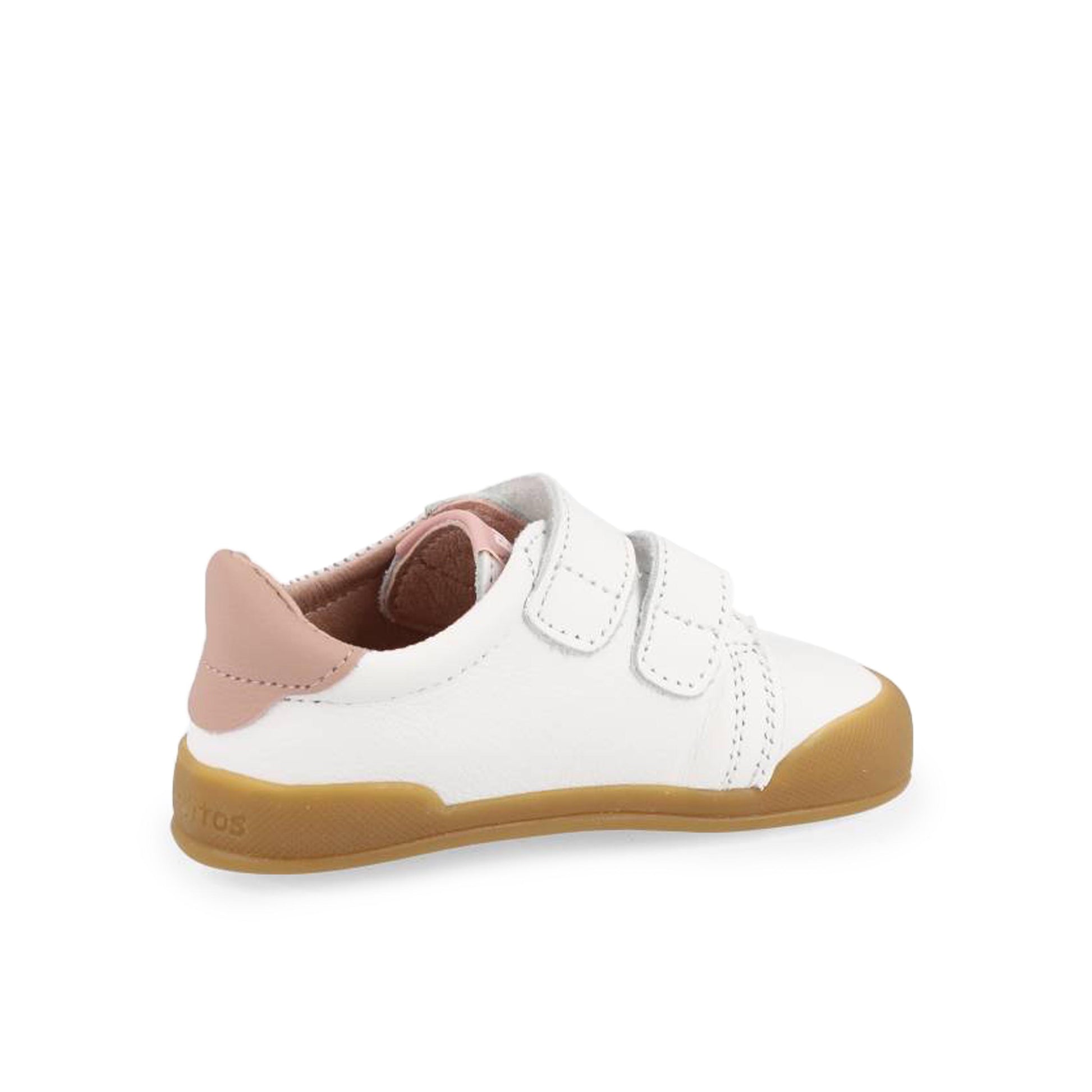 Deportiva barefoot blanco/rosa con velcro LONDRES Blanditos - LONDRES-457-2.jpg