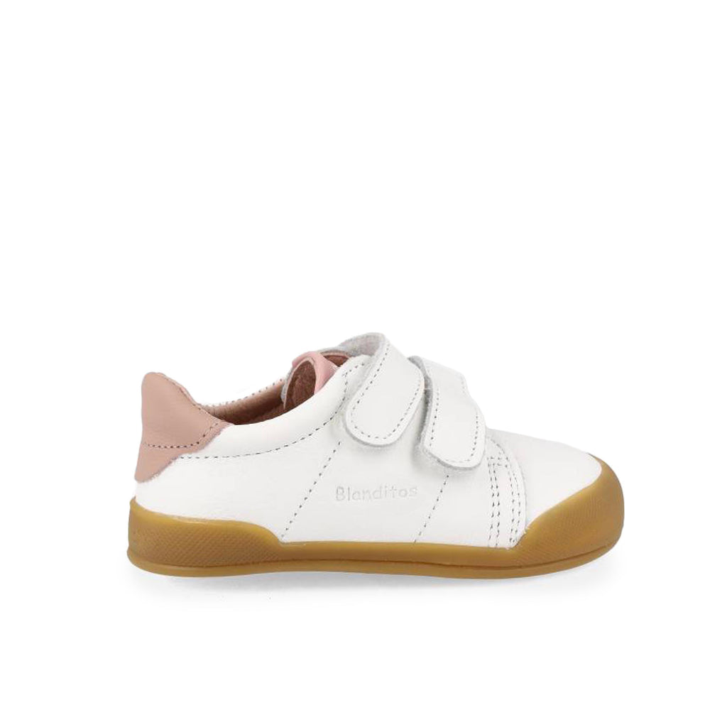 Deportiva barefoot blanco/rosa con velcro LONDRES Blanditos - LONDRES-457-6.jpg