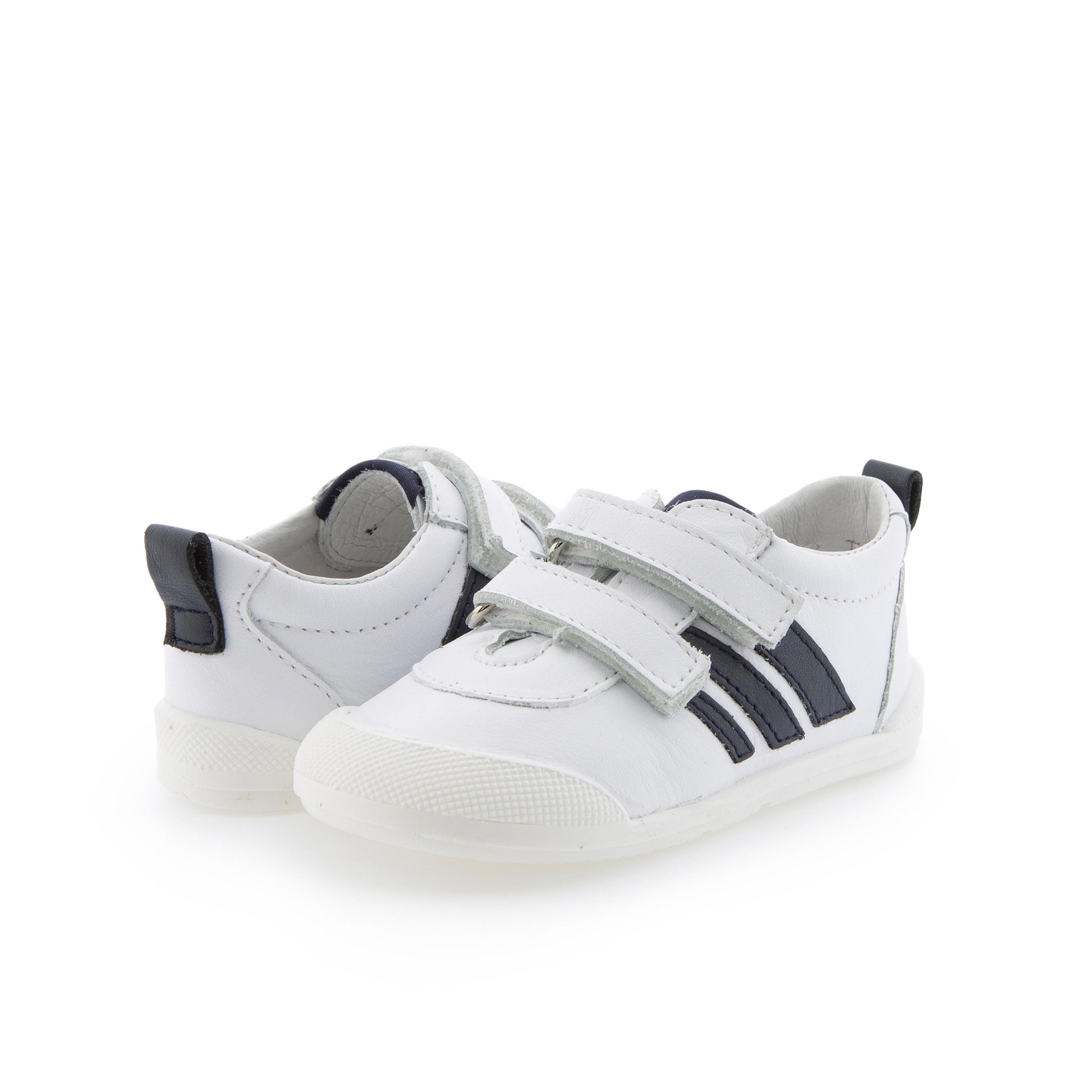 Deportiva barefoot blanco/azul con velcro LUNA Blanditos - LUNA-306-2.jpg
