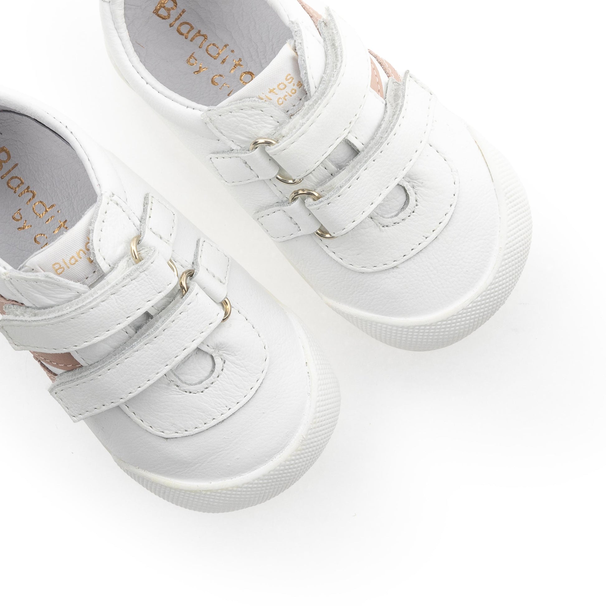 Deportiva barefoot blanco/rosa con velcro LUNA Blanditos - LUNA-346-6.jpg