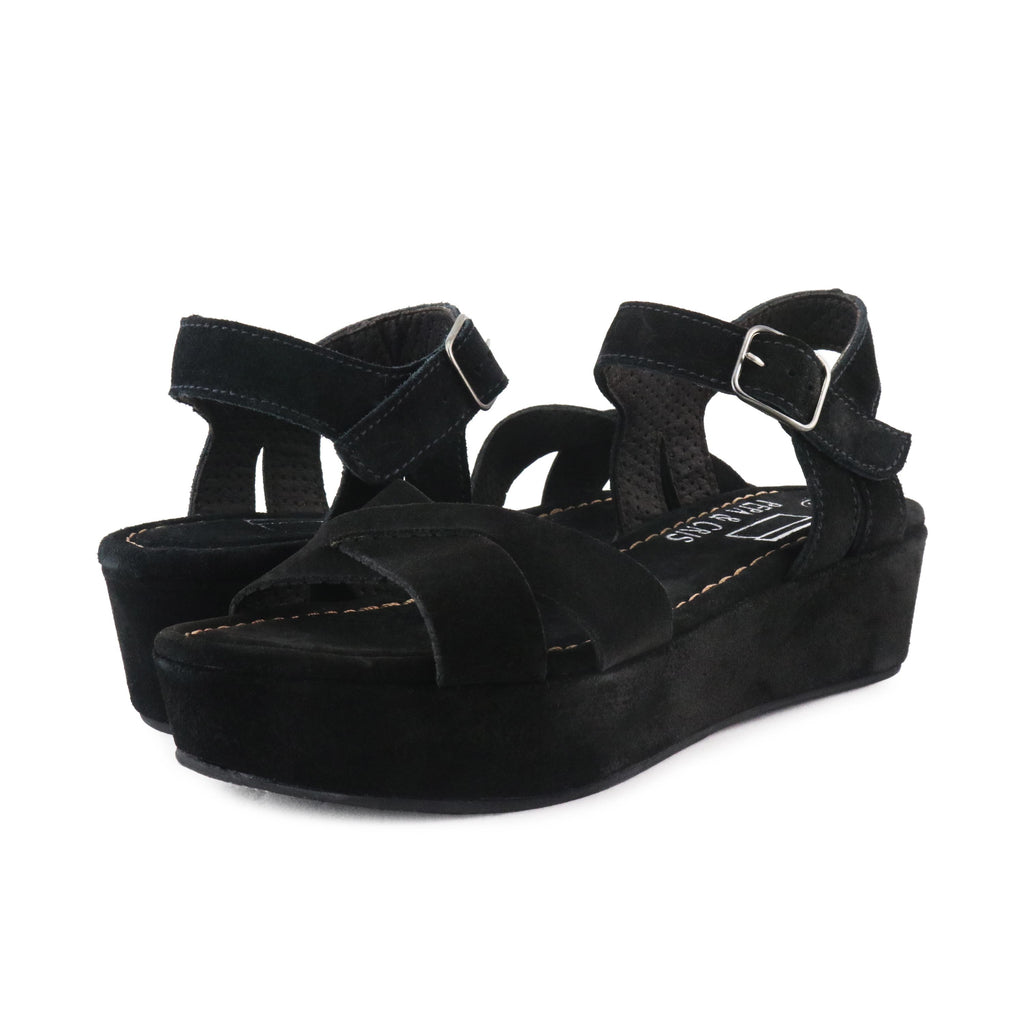Sandalia de plataforma negro con hebilla LUXUCRUZ Jeromín - LUXUCRUZ-31-2.jpg