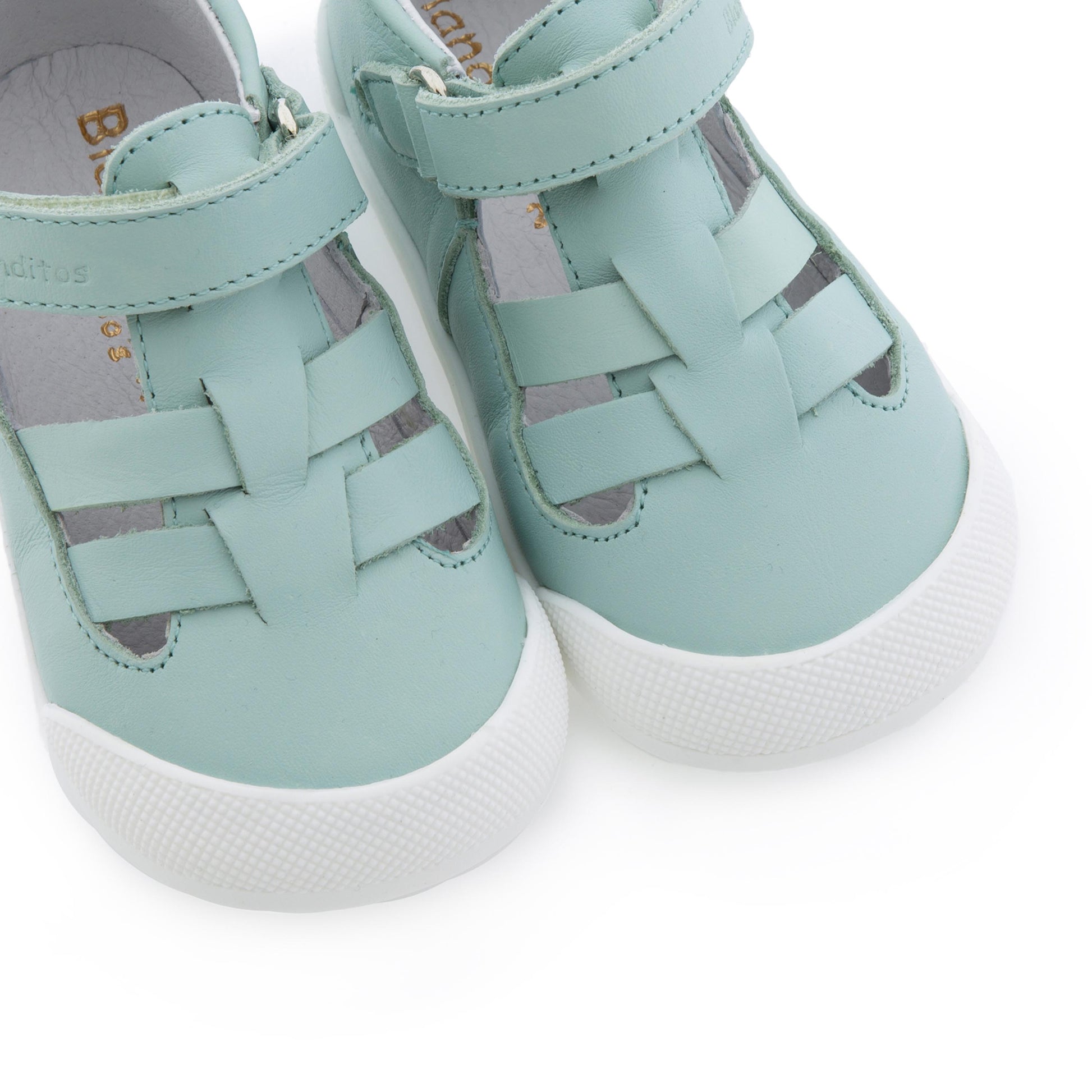 Pepito barefoot verde agua con velcro MARP de Blanditos - MARP-105-6.jpg