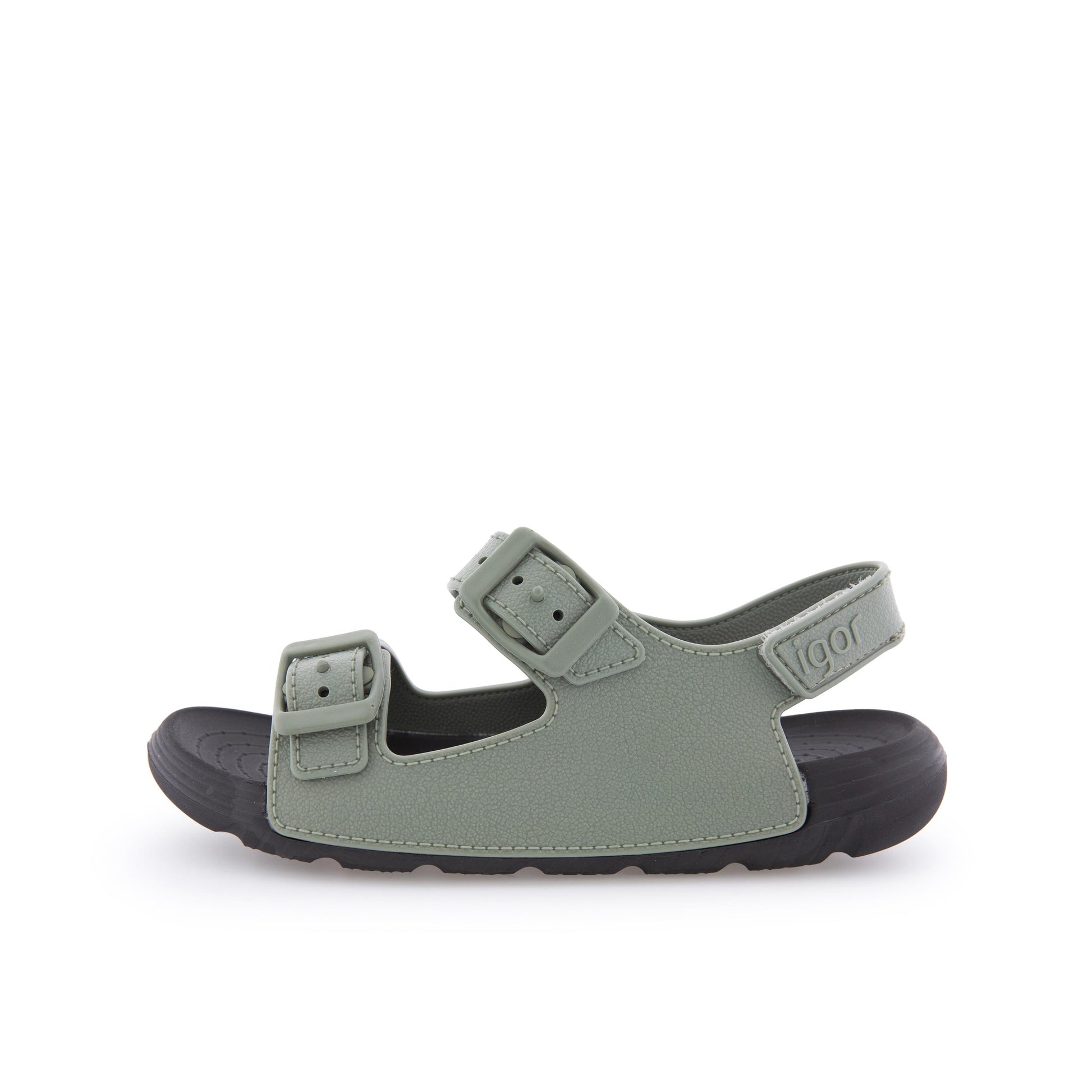 Sandalia kaki/negro con velcro MAUI de Igor - MAUI-420-1.jpg