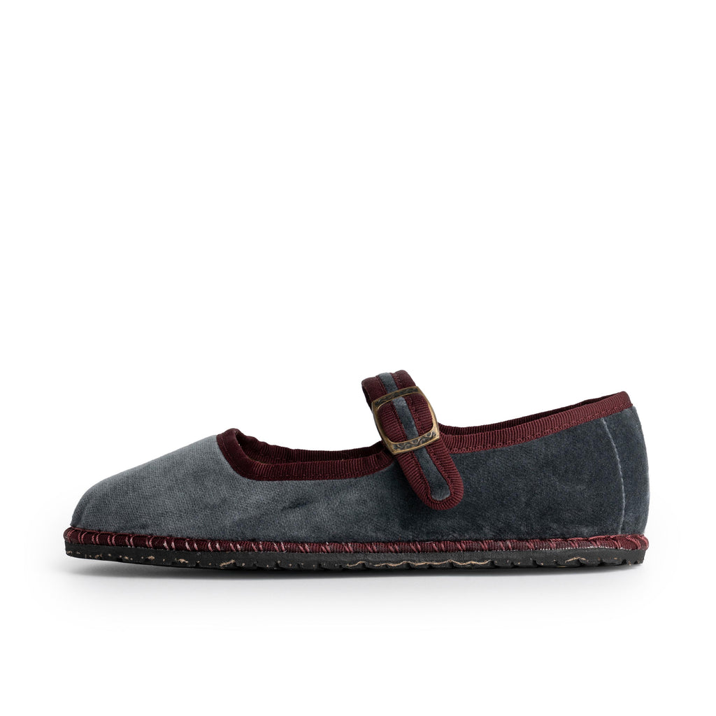 Mercedita veneciana gris/burdeos MERTOP90 Pepa & Cris