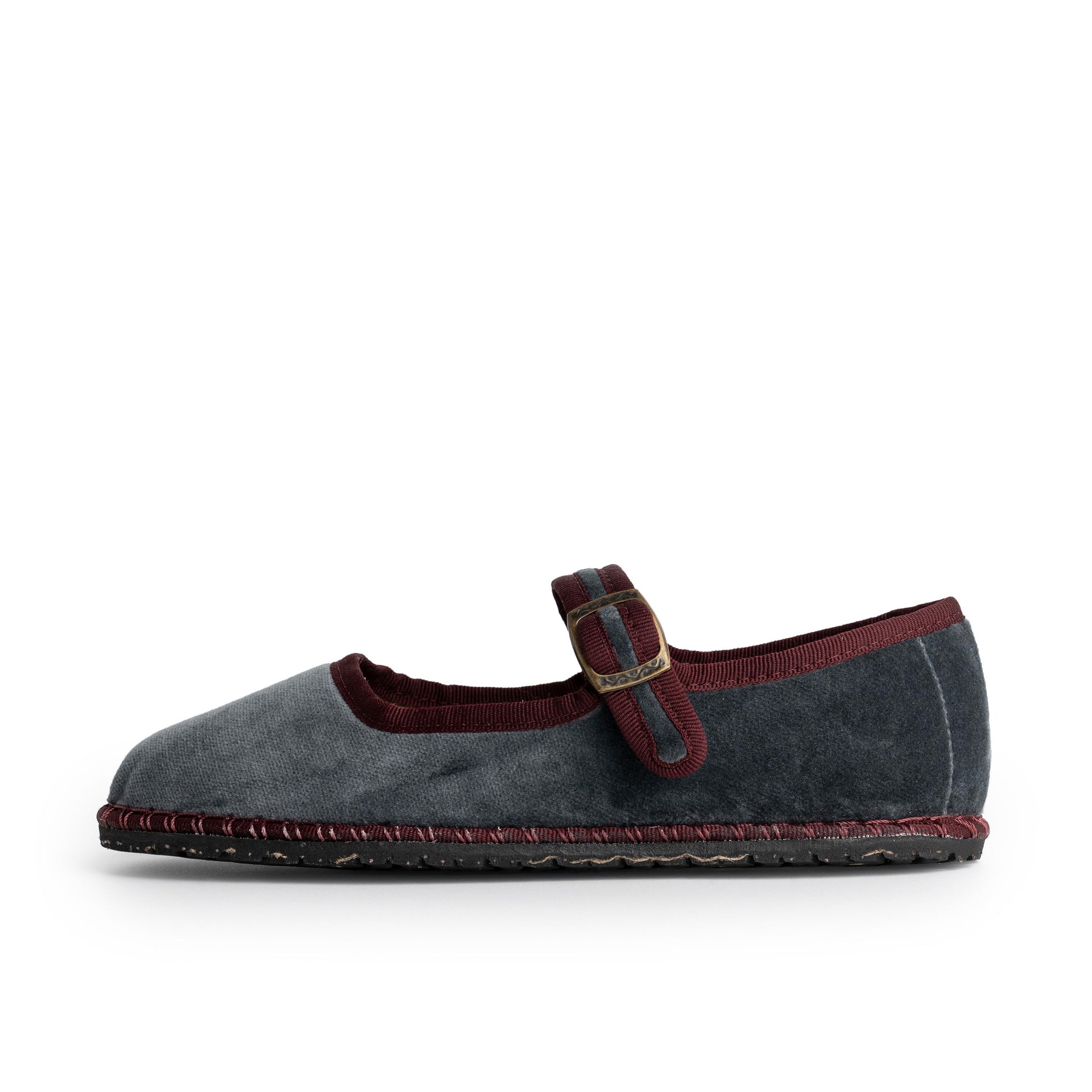 Mercedita veneciana gris/burdeos MERTOP90 Pepa & Cris