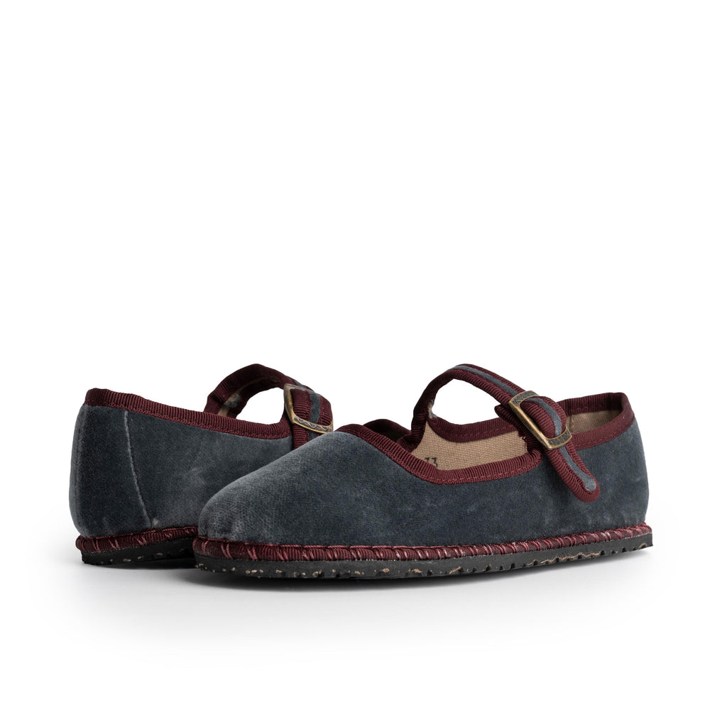 Mercedita veneciana gris/burdeos MERTOP90 Pepa & Cris