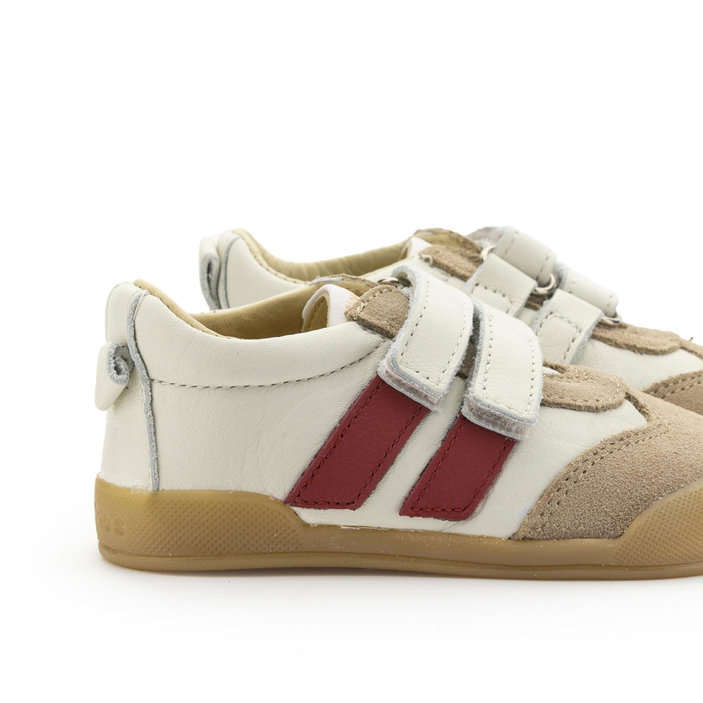 Deportiva barefoot beige/burdeos con velcro MILAN Blanditos - MILAN-525-5.jpg