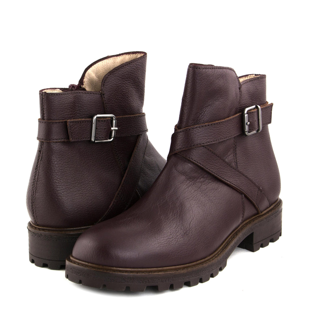 Botín burdeos con cremallera MIMOS de Unisa - MIMOS-13-2.jpg