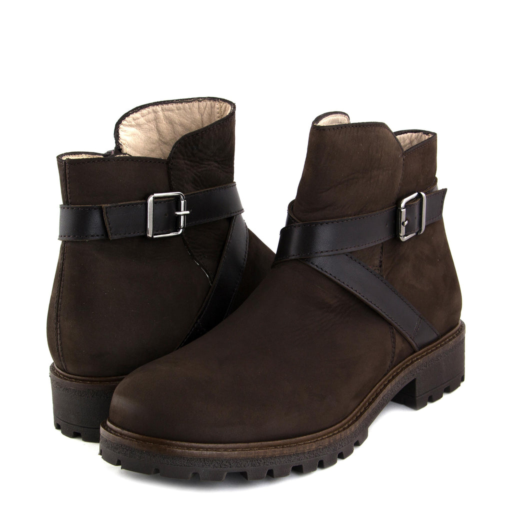 Botín nobuk marrón con cremallera MIMOS de Unisa - MIMOS-36-2.jpg