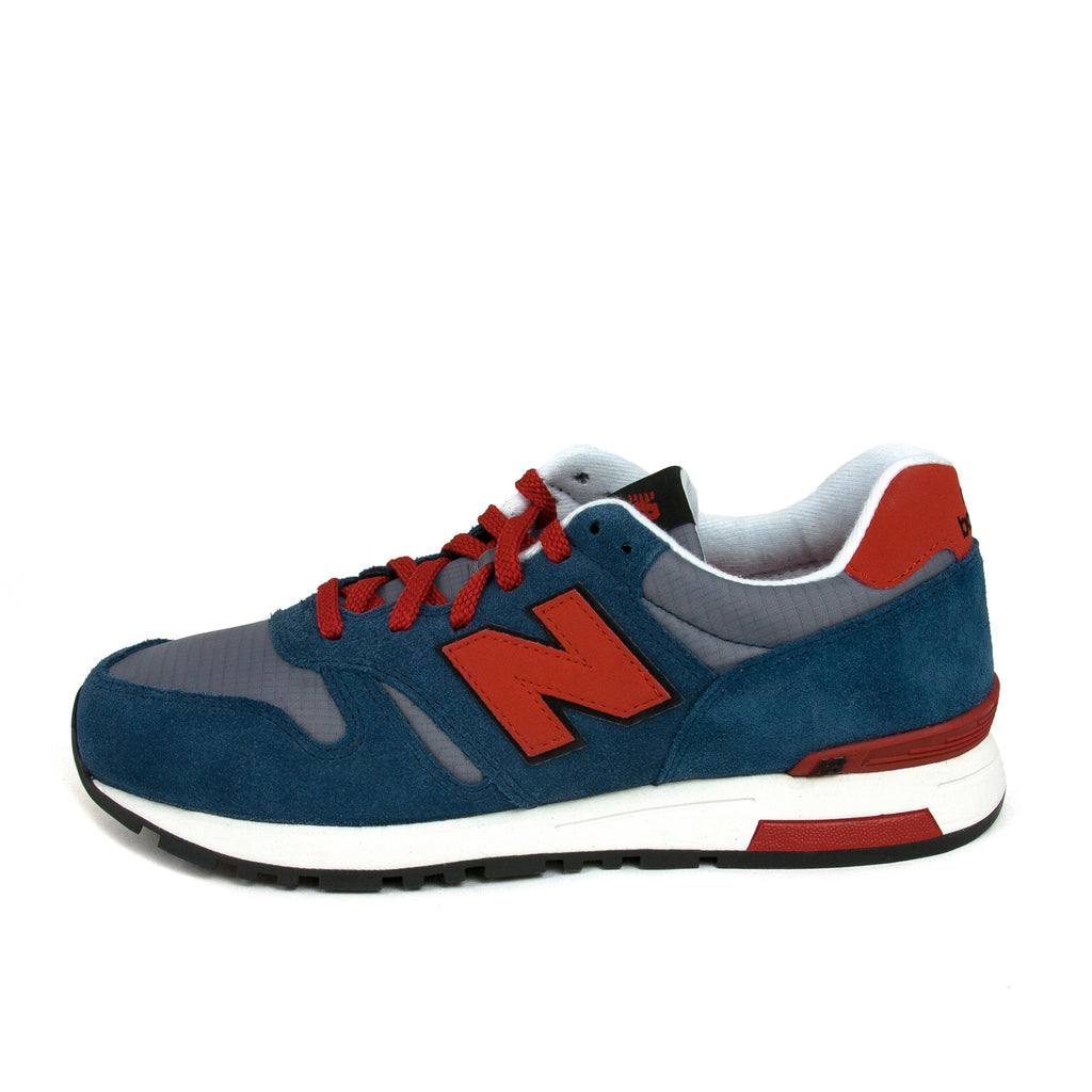Deportiva azul jeans con cordón ML565 de New Balance - ML565-119-N-ROJA-1.jpg