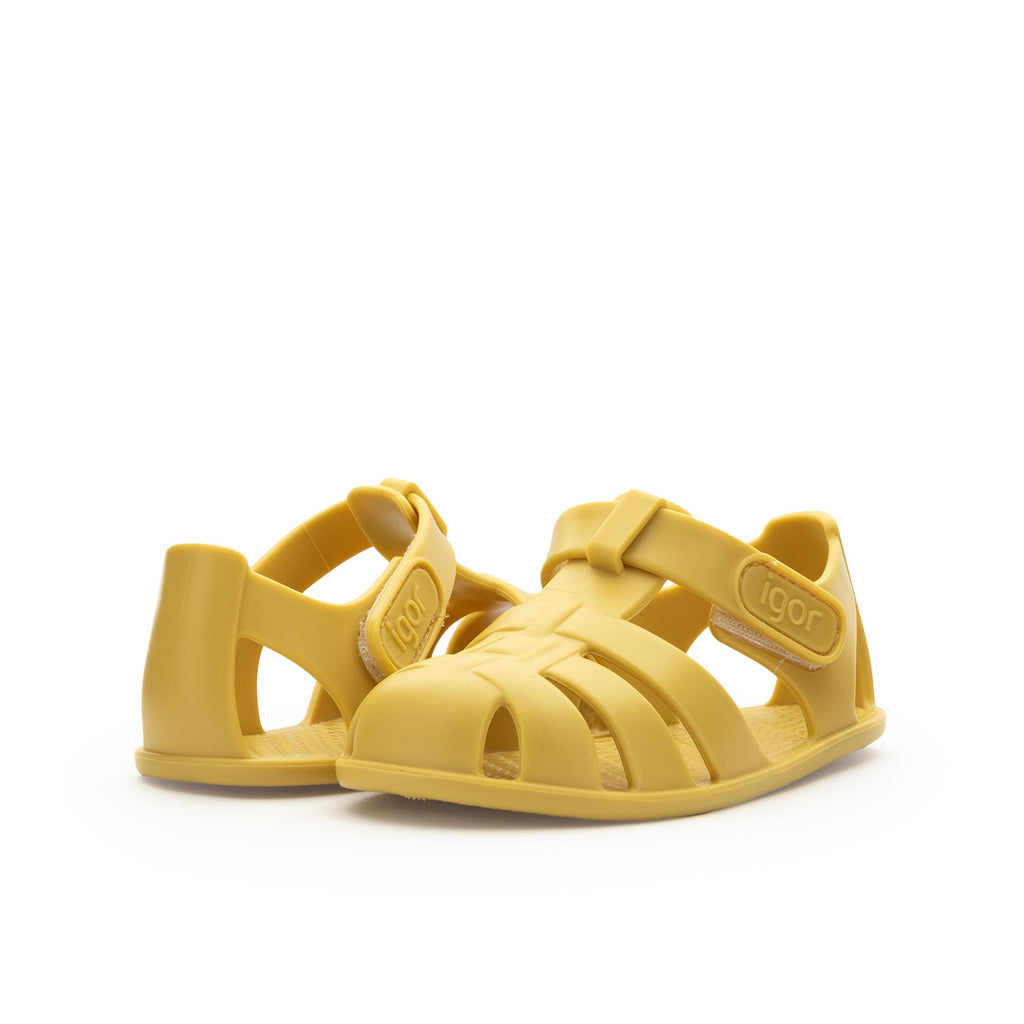 Cangrejera barefoot mostaza con velcro NEMO de Igor - NEMO-251-2.jpg