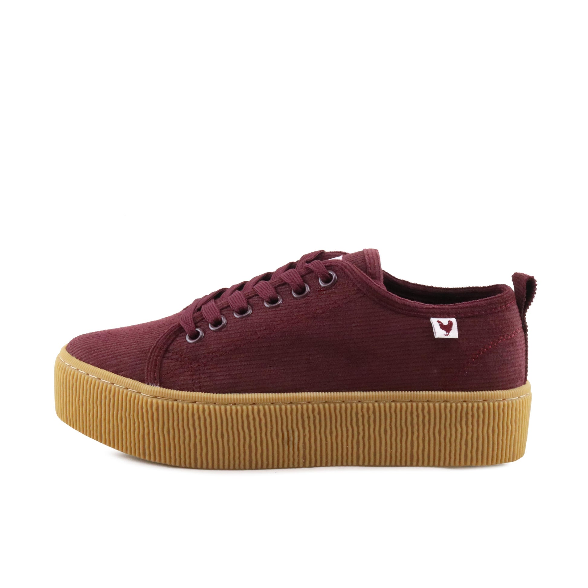 Zapatilla burdeos con cordón PAM Walk in Pitas - PAM-13-1.jpg