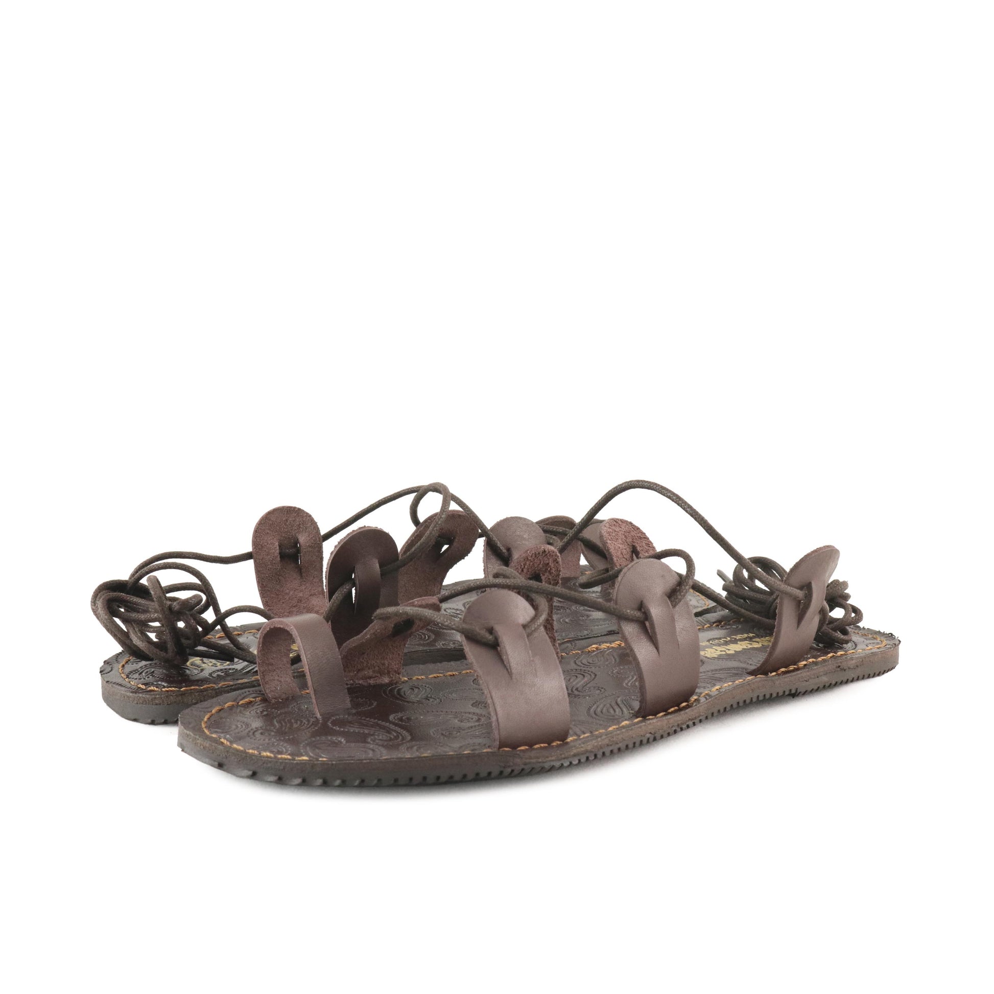 Sandalia plana marrón con cintas PEPA de Jeromín - PEPA-12-2.jpg