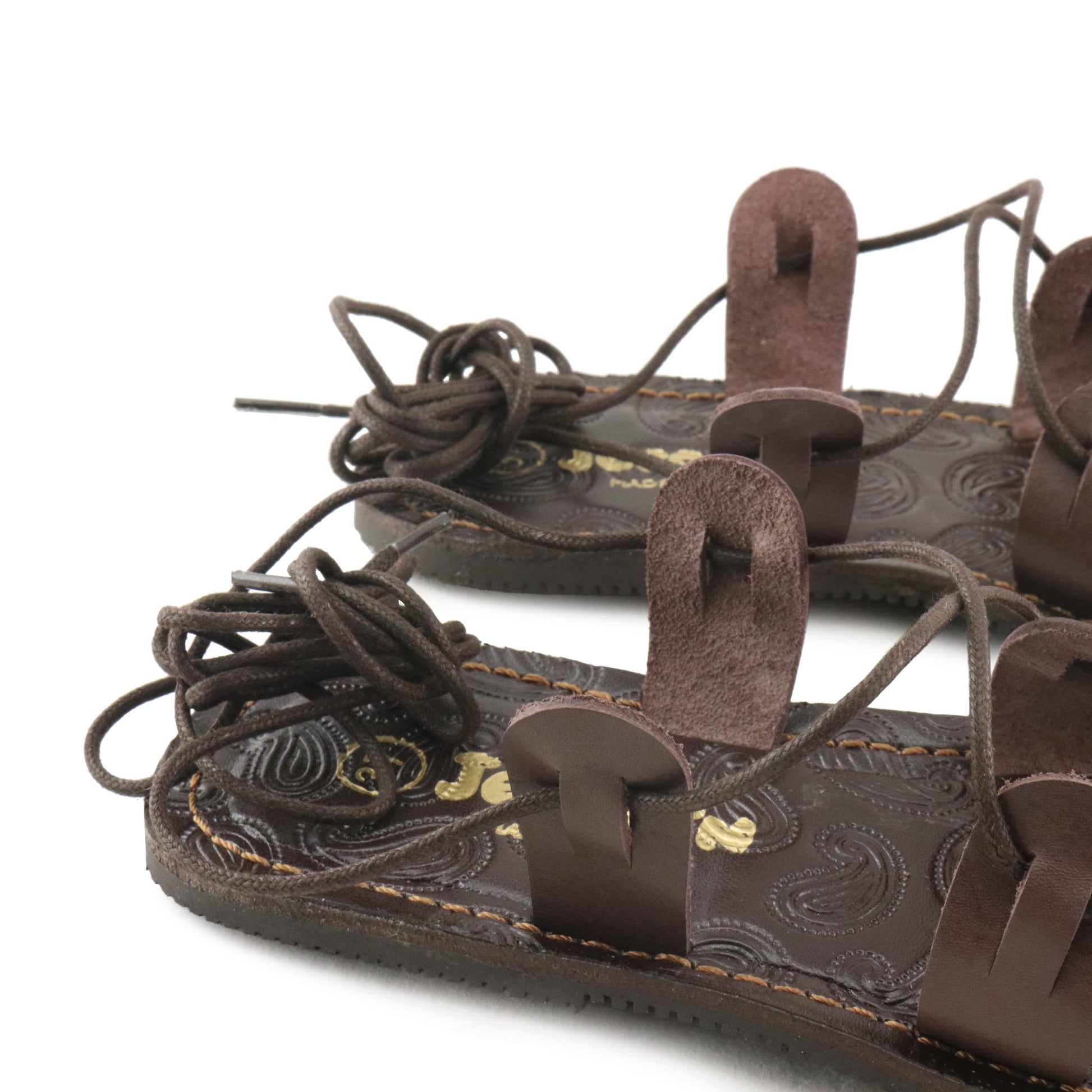 Sandalia plana marrón con cintas PEPA de Jeromín - PEPA-12-6.jpg