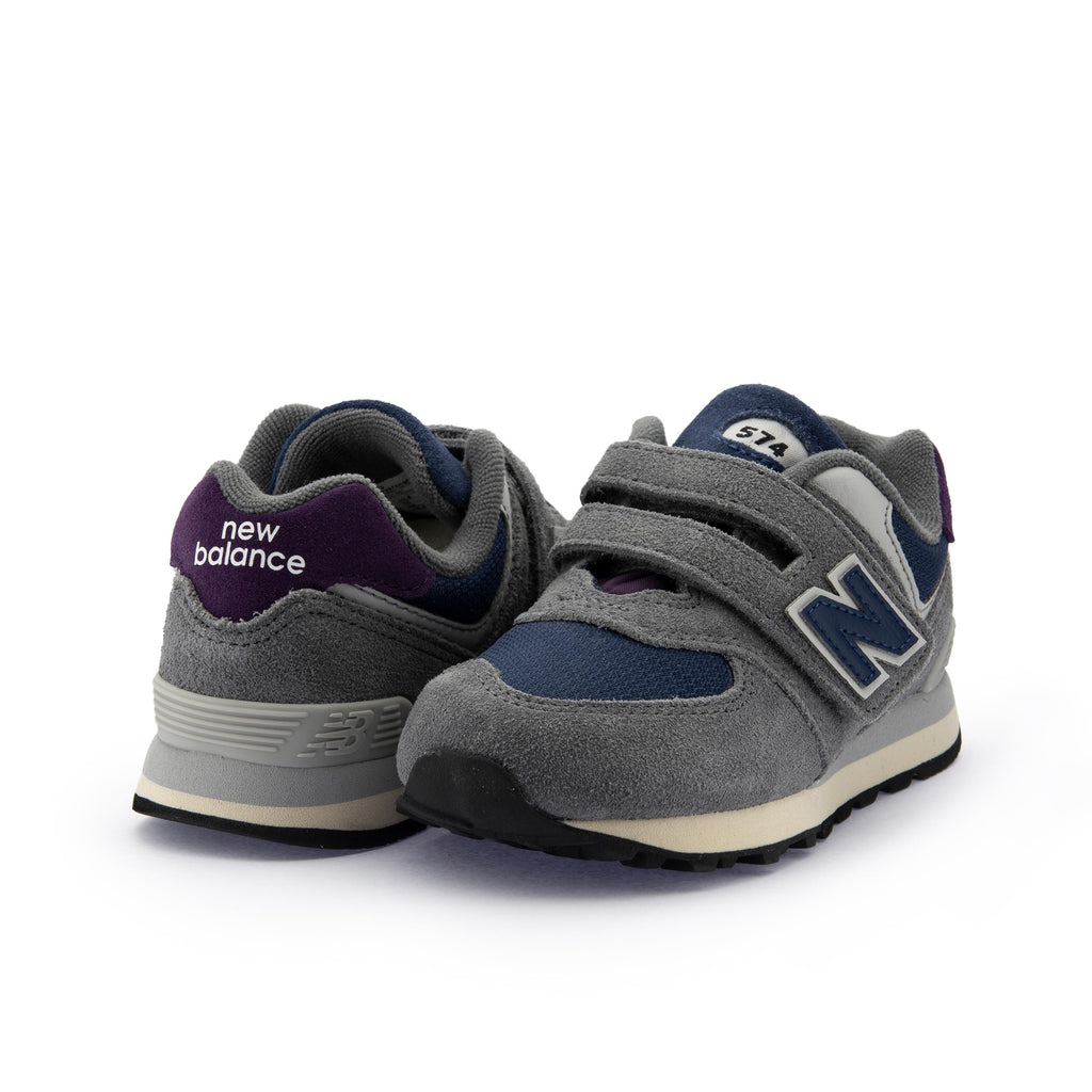 Deportiva gris/azul con velcro PV574KGN de New Balance - PV574KGN-222-2.jpg