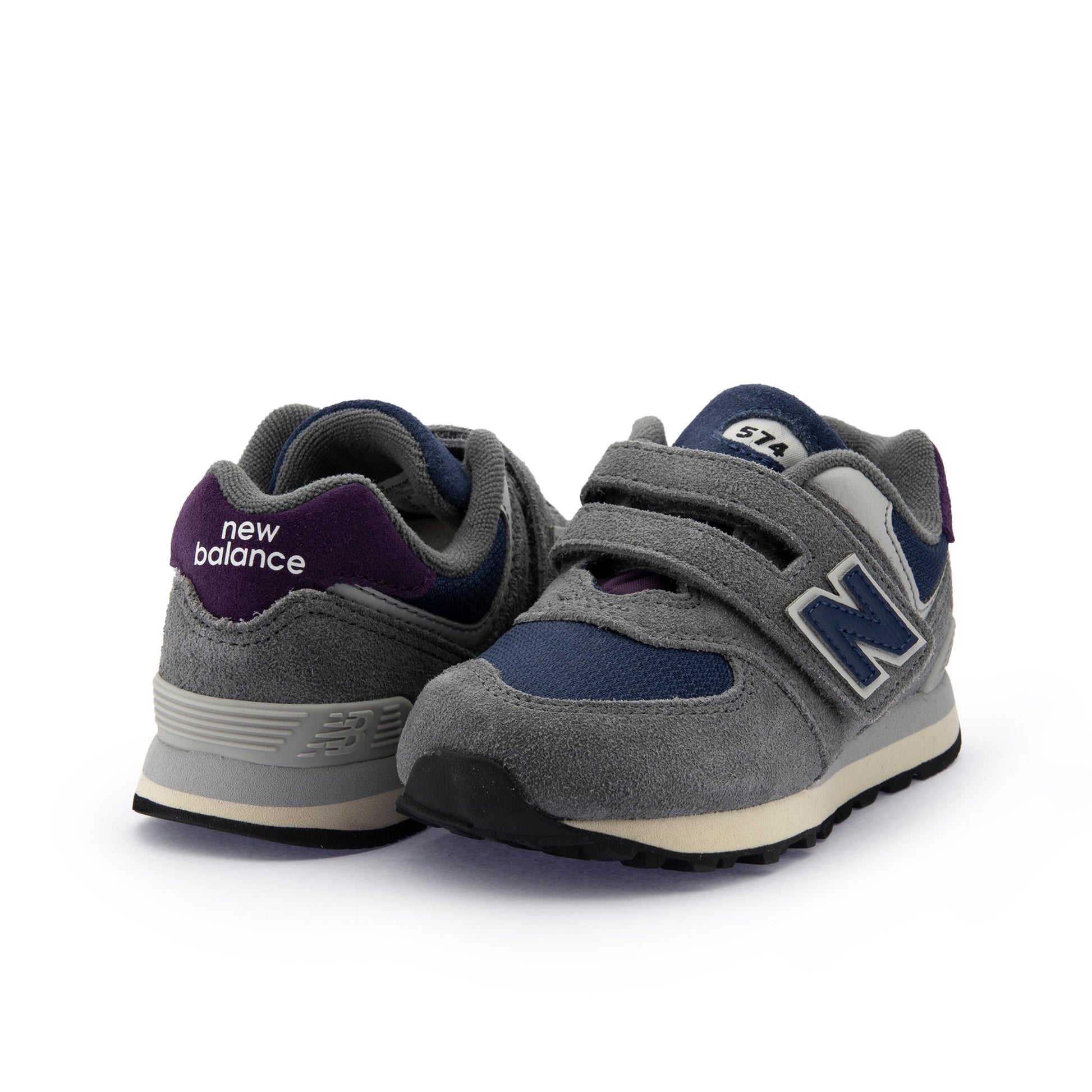 Deportiva gris/azul con velcro PV574KGN de New Balance - PV574KGN-222-2.jpg