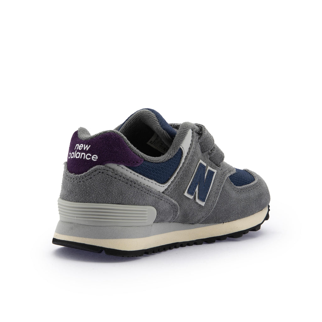 Deportiva gris/azul con velcro PV574KGN de New Balance - PV574KGN-222-3.jpg
