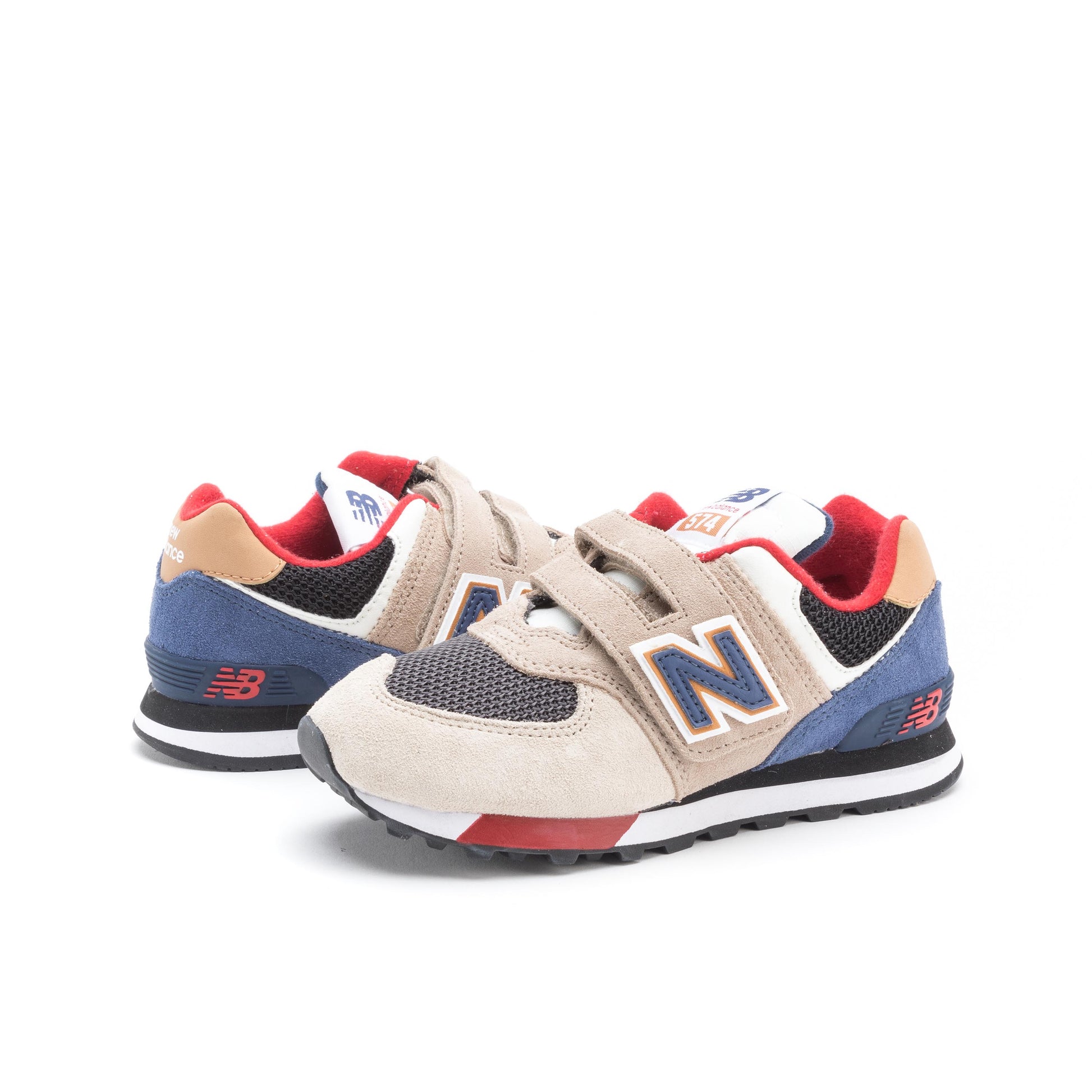 Deportiva kaki/azulón con velcro PV574LA1 New Balance - PV574LA1-470-2.jpg
