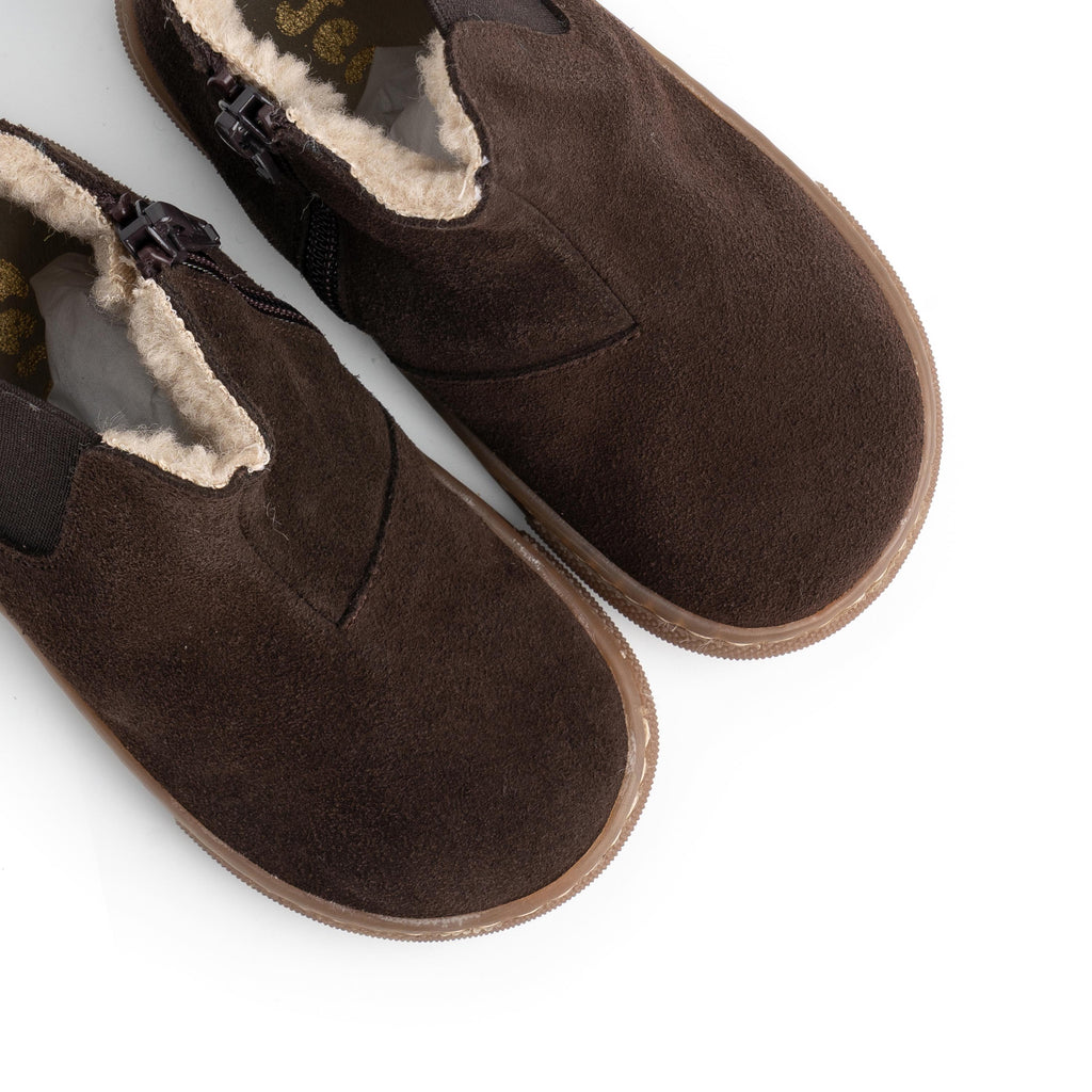 Bota barefoot serraje marrón R15 Jeromín