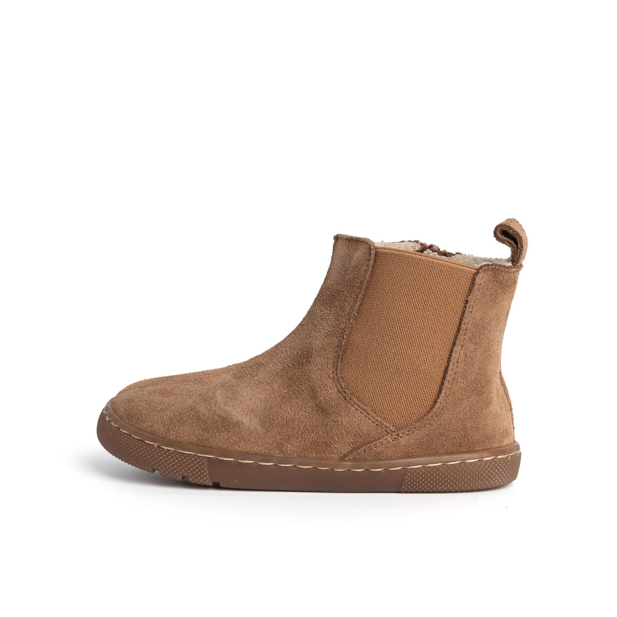 Bota barefoot serraje visón R15 Jeromín