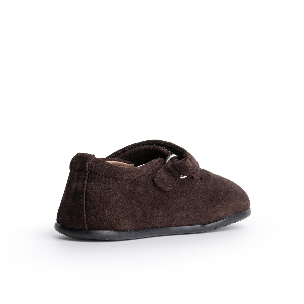 Mercedita barefoot serraje marrón R246 Jeromín