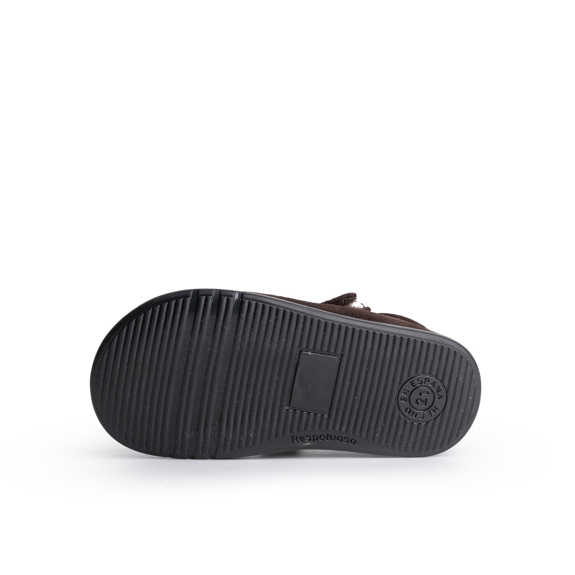 Mercedita barefoot serraje marrón R246 Jeromín