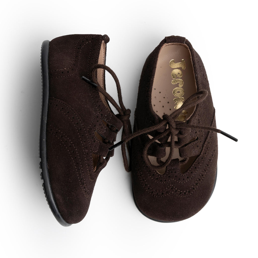 Angelito barefoot serraje marrón R3992 Jeromín