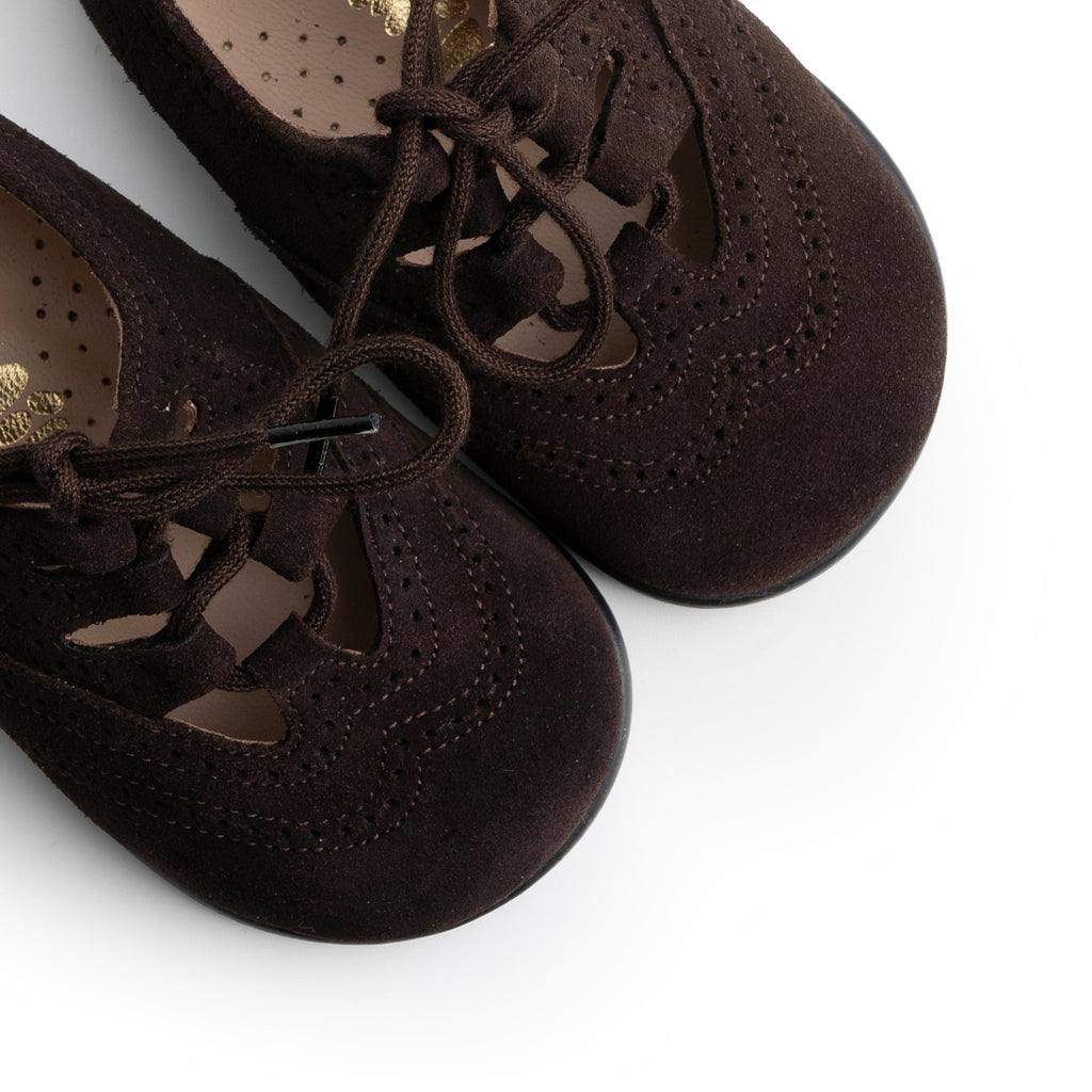 Angelito barefoot serraje marrón R3992 Jeromín