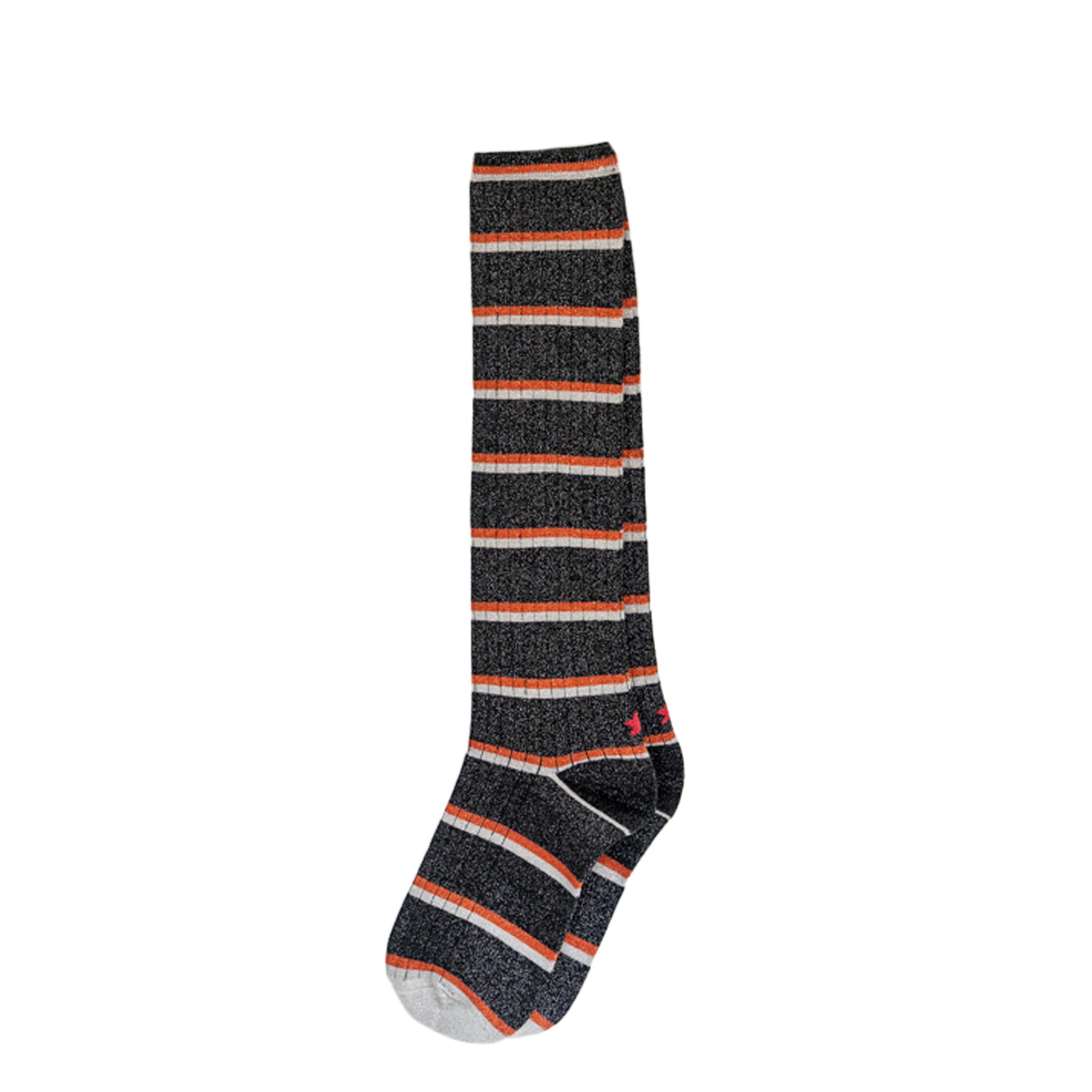 Calcetín alto negro RAYAS de Hop socks - RAYAS-20-1.jpg