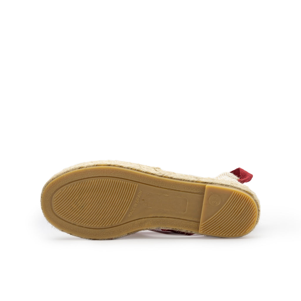 Alpargata cerrada crudo/burdeos de cintas REGCORTA Pepa&Cris - REGCORTA-583-4.jpg