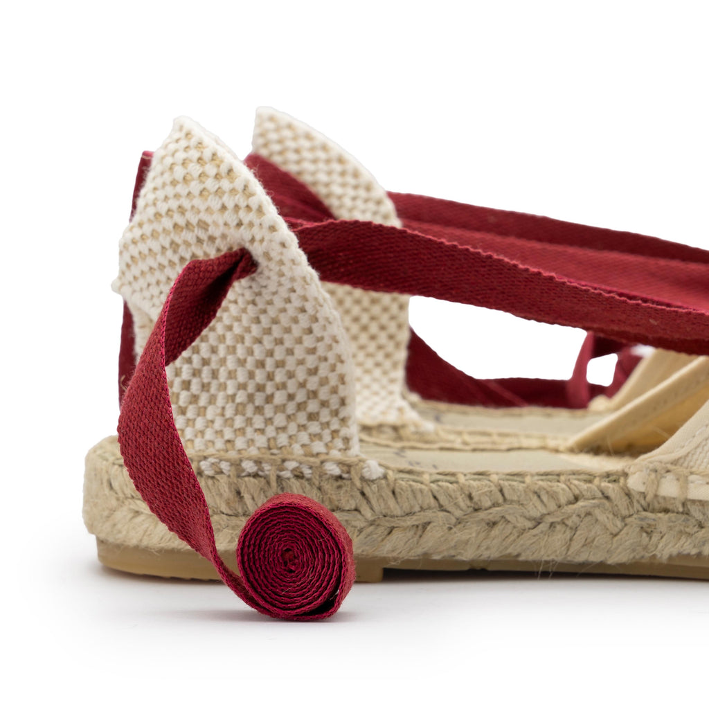 Alpargata cerrada crudo/burdeos de cintas REGCORTA Pepa&Cris - REGCORTA-583-5.jpg