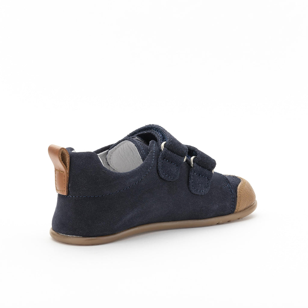 Deportiva barefoot ante azul con velcro REP Jeromín - REP-27-3.jpg