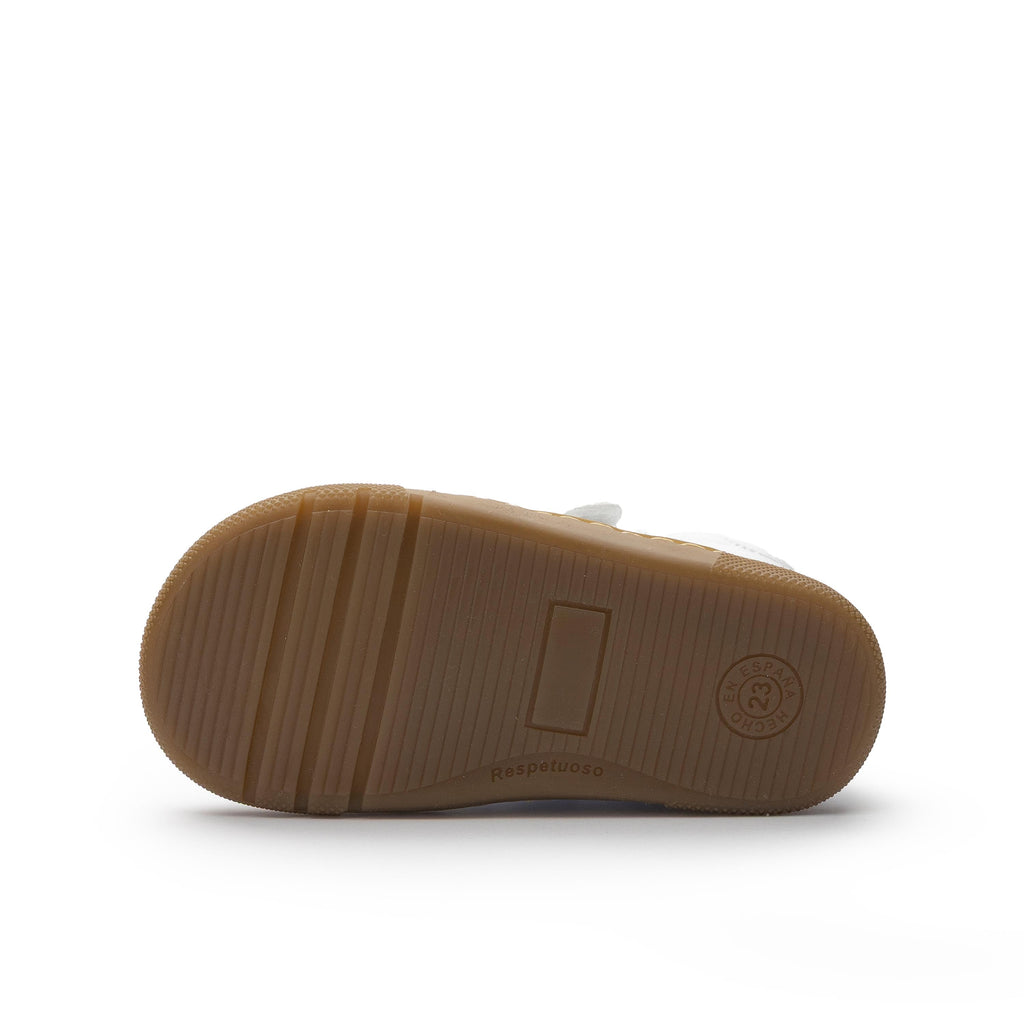 Deportiva barefoot total blanco con velcro REP Jeromín