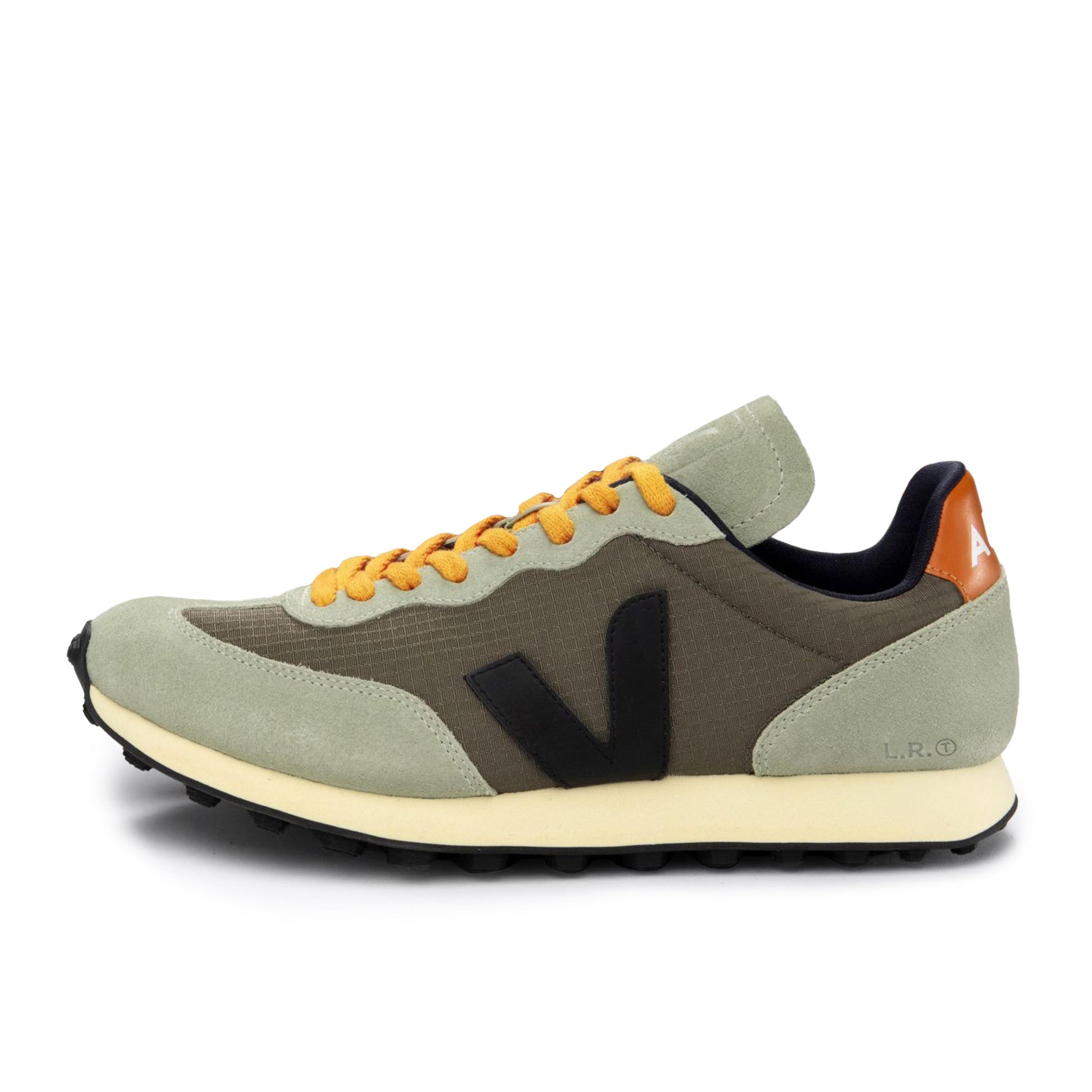 Deportiva kaki/negro con cordón RIOBRANCO de Veja - RIOBRANCO-420-1.jpg