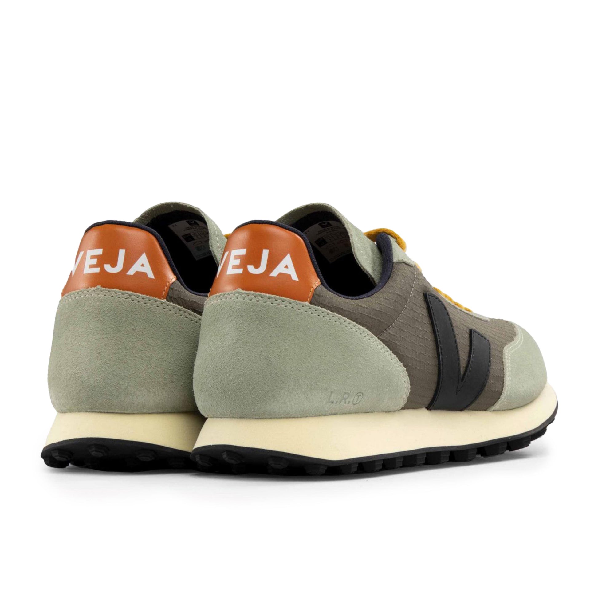 Deportiva kaki/negro con cordón RIOBRANCO de Veja - RIOBRANCO-420-2.jpg