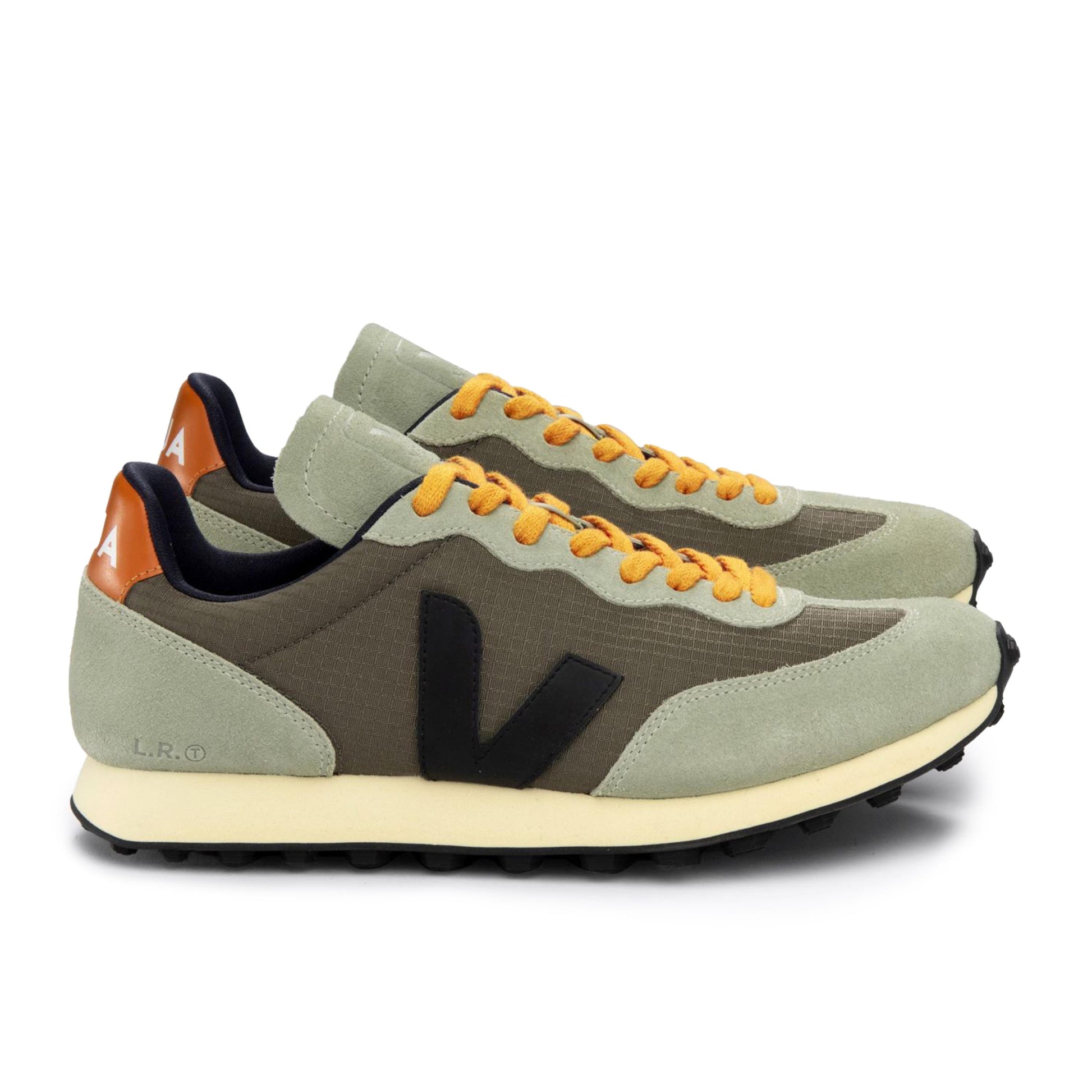 Deportiva kaki/negro con cordón RIOBRANCO de Veja - RIOBRANCO-420-5.jpg