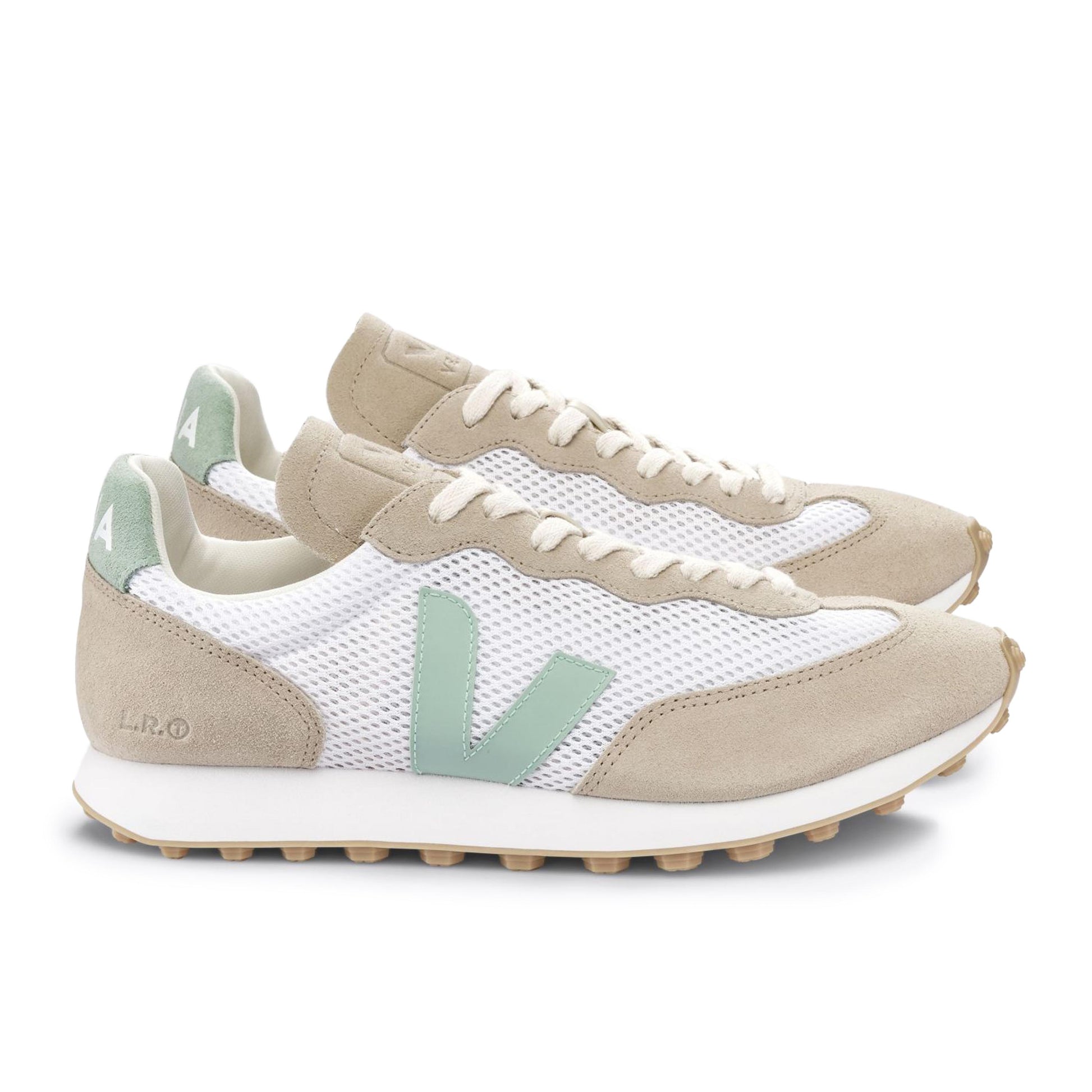 Deportiva beige/agua con cordón RIOBRANCO de Veja - RIOBRANCO-466-5.jpg