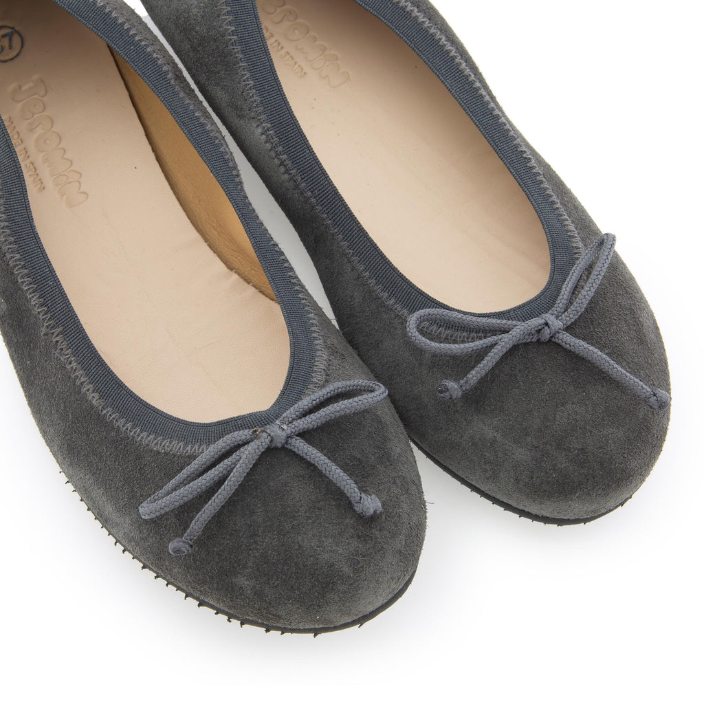 Bailarina serraje gris con lazo ROLL-S de Jeromín - ROLL-S-121-6.jpg